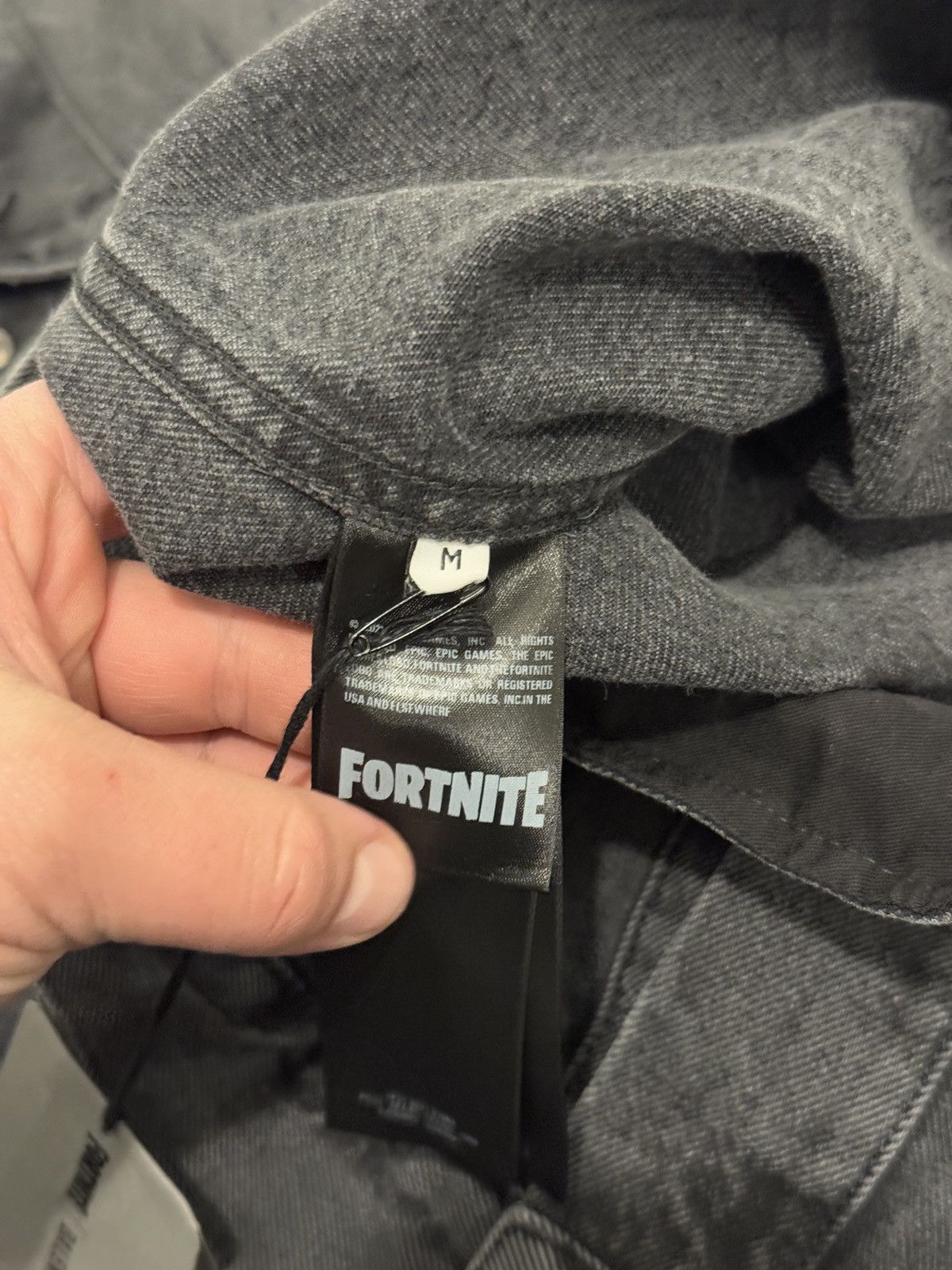 Balenciaga *RARE* 163/200 BALENCIAGA X FORTNITE DEMNA GREY DENIM JACKET Size US M / EU 48-50 / 2 - 15 Thumbnail