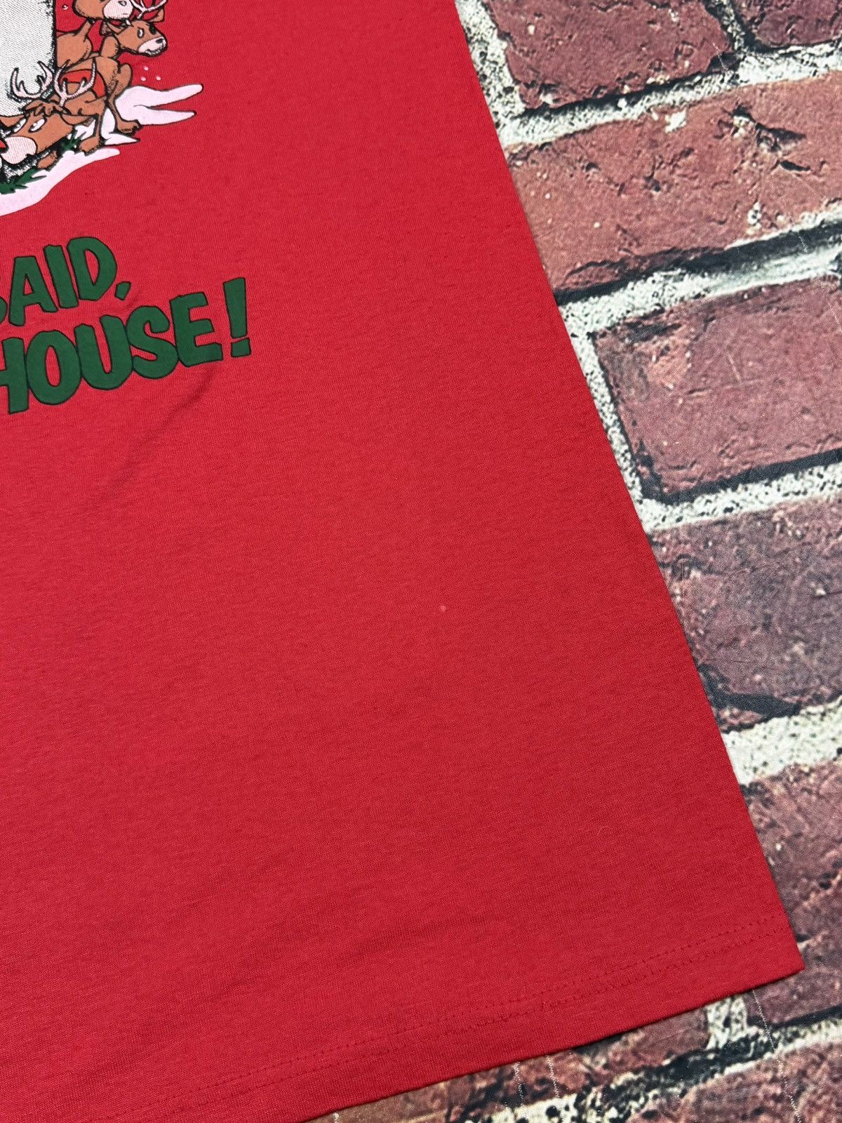 Other Vintage SANTA CLAUS Said SCHMITT House Tee Single Stitch 90s Size US L / EU 52-54 / 3 - 8 Thumbnail