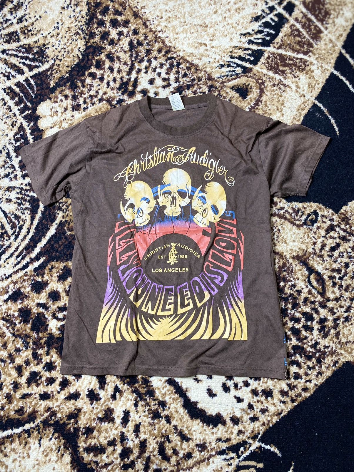 Ed Hardy Ed Hardy Cristian Audigier Skull Los Angeles shirt Size US L / EU 52-54 / 3 - 1 Thumbnail