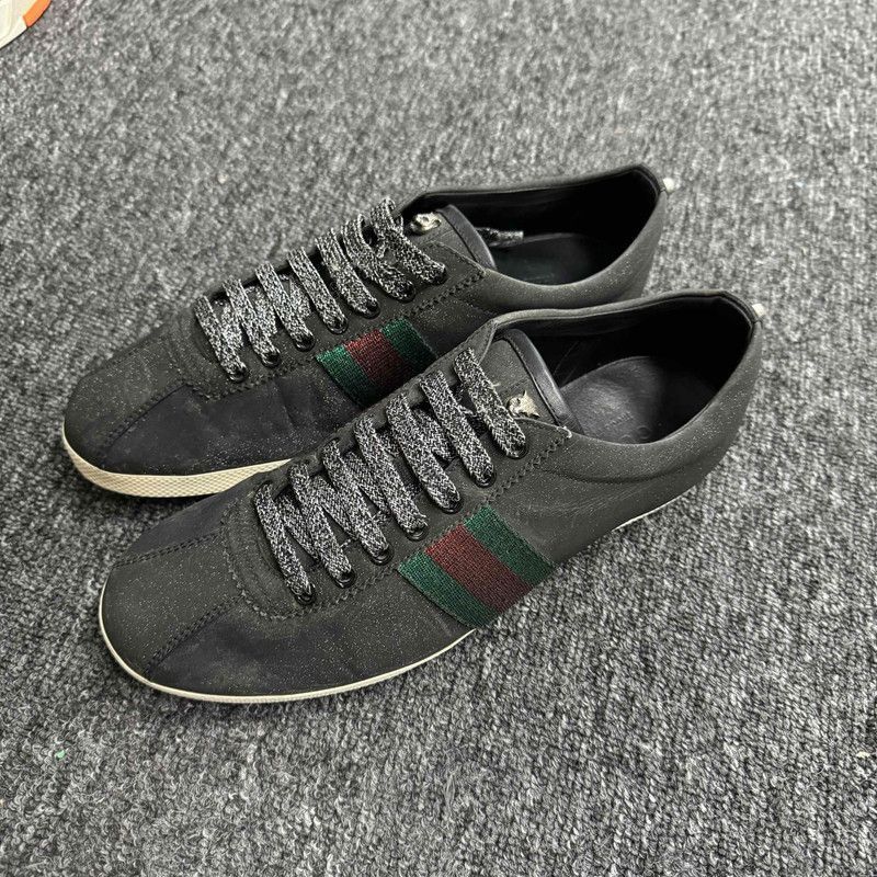 Gucci Gucci Leather Low-Top Sneakers for Men - Size US 8.5 / EU 41-42 - 1 Thumbnail
