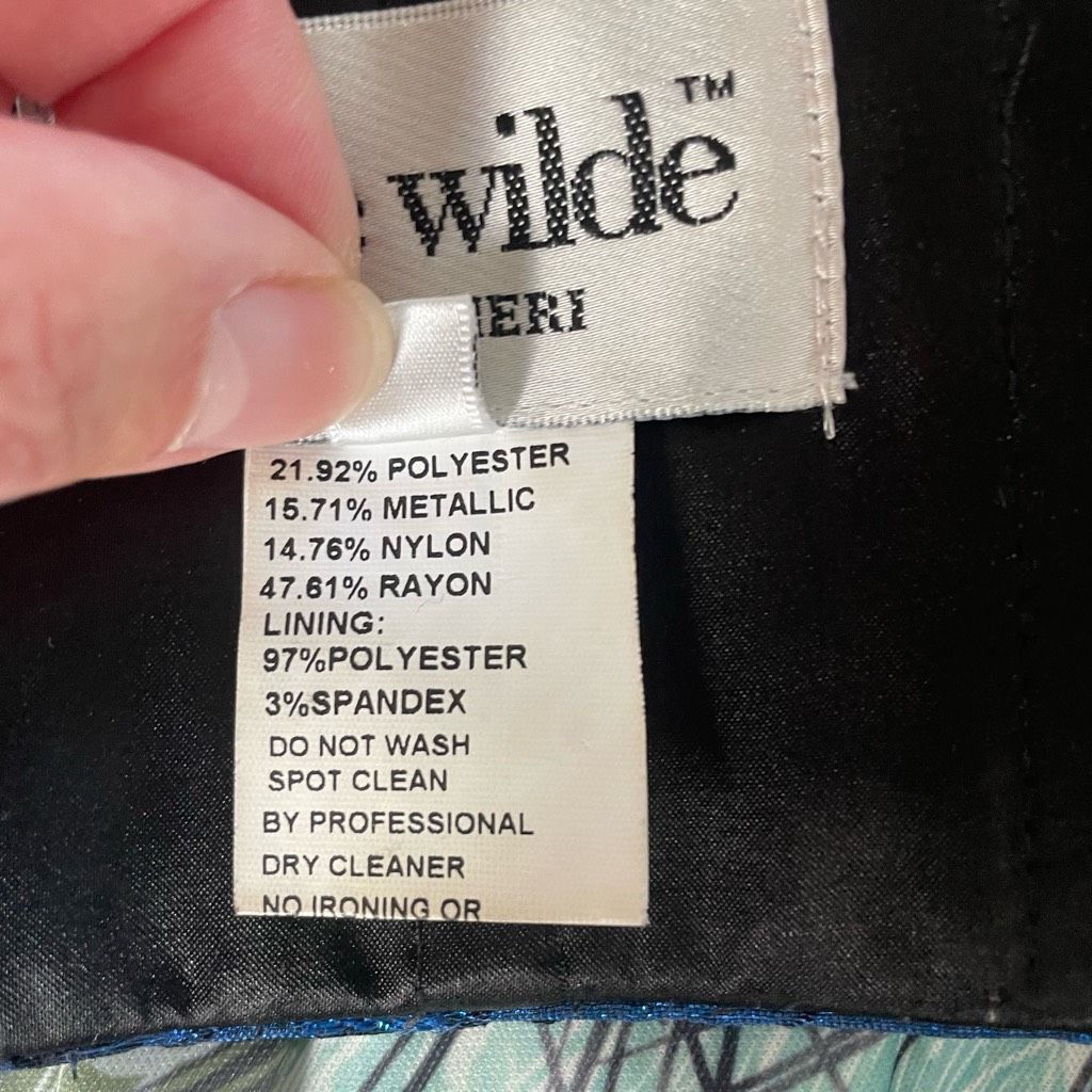 Other Ellie Wilde Formal Bandeau Crop Top Bustier Cobalt Blue Blac Size S / US 4 / IT 40 - 8 Thumbnail