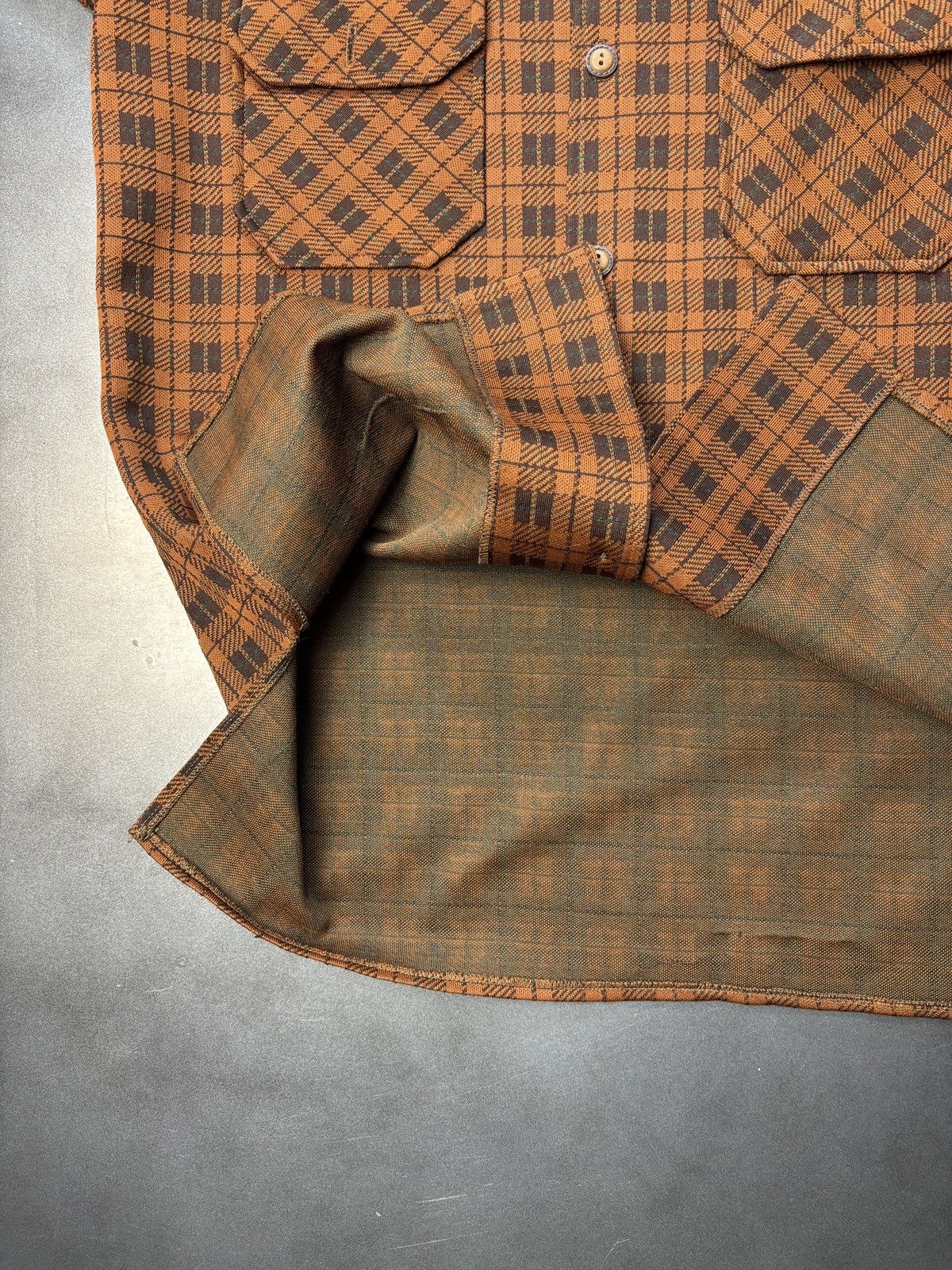 Original Penguin × Sears × Vintage 1970s Polyester Button Up Vintage Munsingwear Plaid Jacket Size US M / EU 48-50 / 2 - 4 Thumbnail