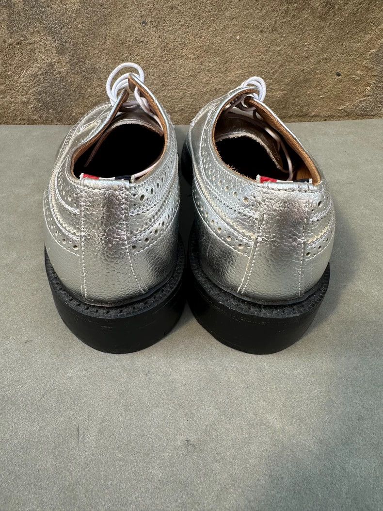 Thom Browne Thom Browne Silver cloth block carved leather shoes Size US 9 / EU 42 - 3 Thumbnail