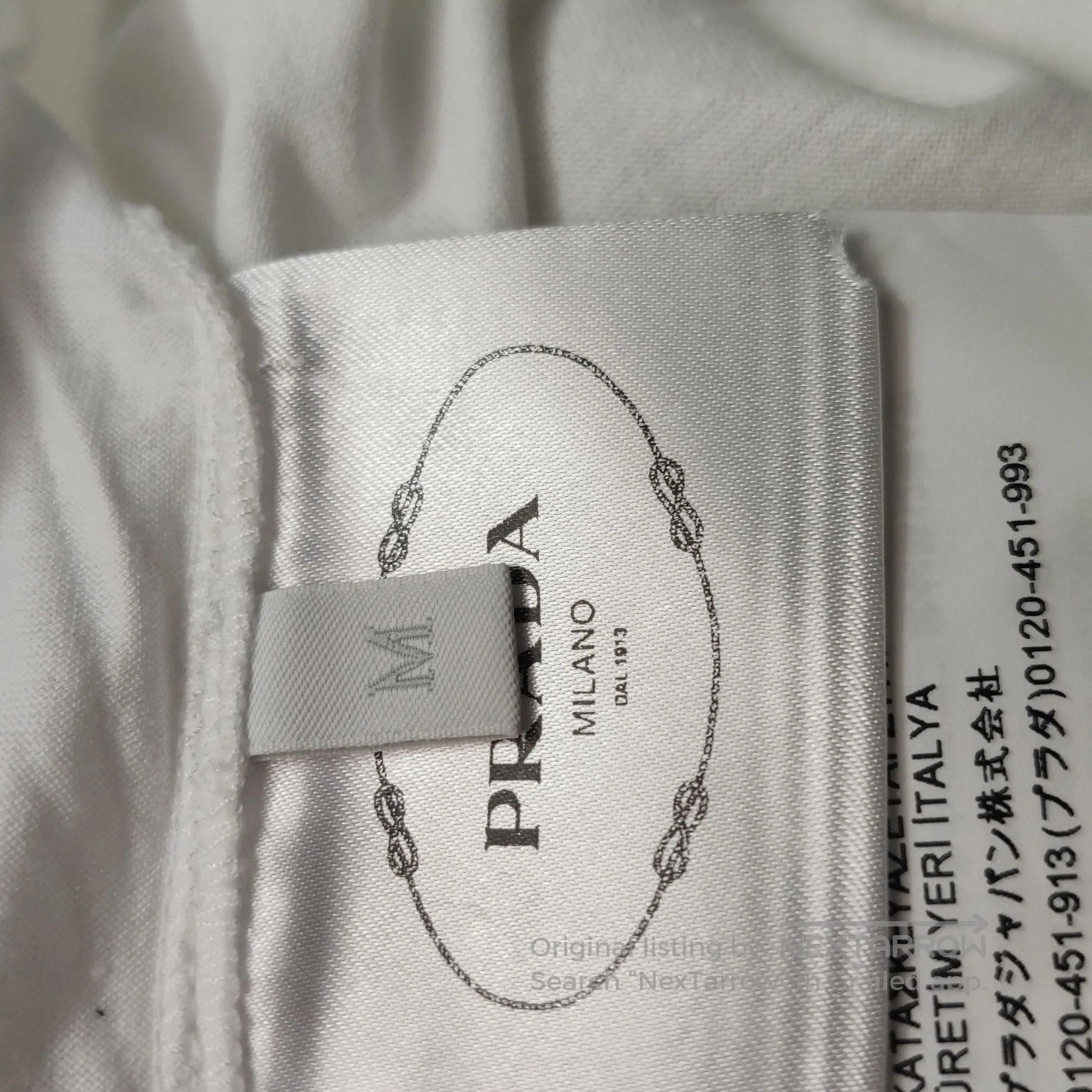 Prada Prada Cotton Logo Round Neck Short Sleeve T. Size M / US 6-8 / IT 42-44 - 9 Thumbnail