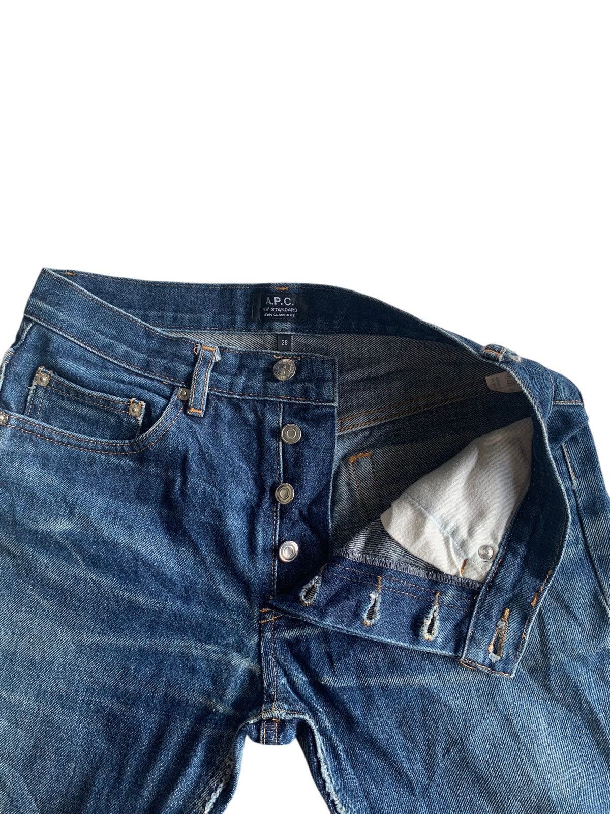A.P.C. × Japanese Brand × Vintage A.P.C Selvedge Distressed Denim Size US 29 - 15 Thumbnail