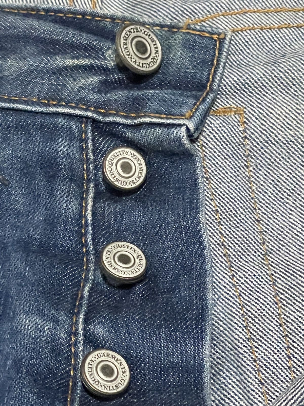 Gustin Gustin Selvedge Denim Jeans Natural Fade USA size 30 Size US 30 / EU 46 - 21 Thumbnail
