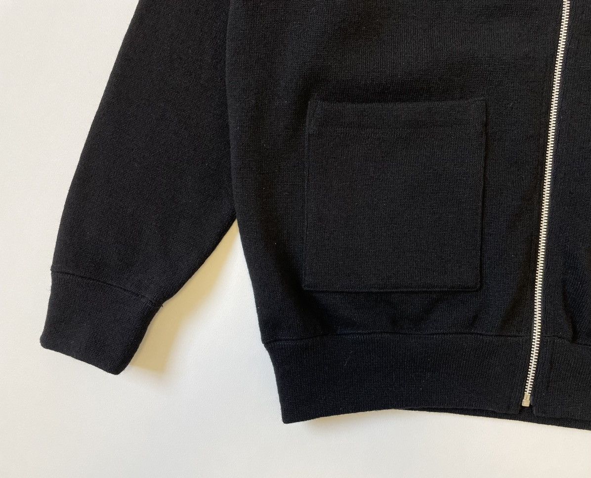 Comme des Garcons A/W 23 Boxy Fit Black Wool Zip Sweater Size US L / EU 52-54 / 3 - 7 Thumbnail