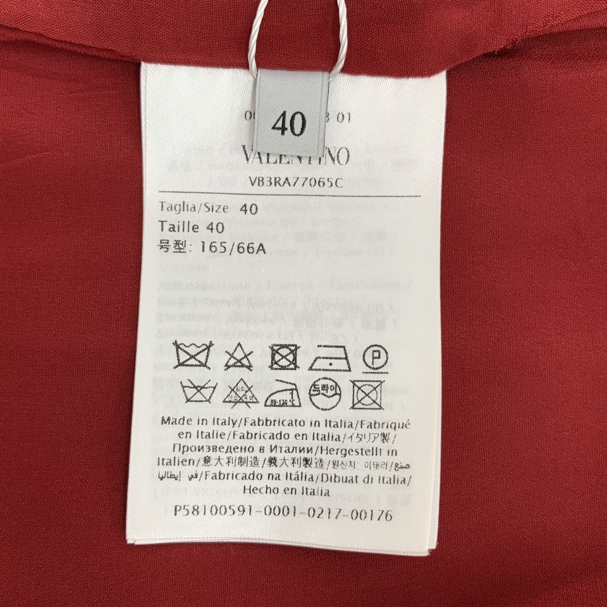 Valentino Valentino Red Side Slit Casual Skirt K26WX Size 27" / US 4 / IT 40 - 6 Thumbnail