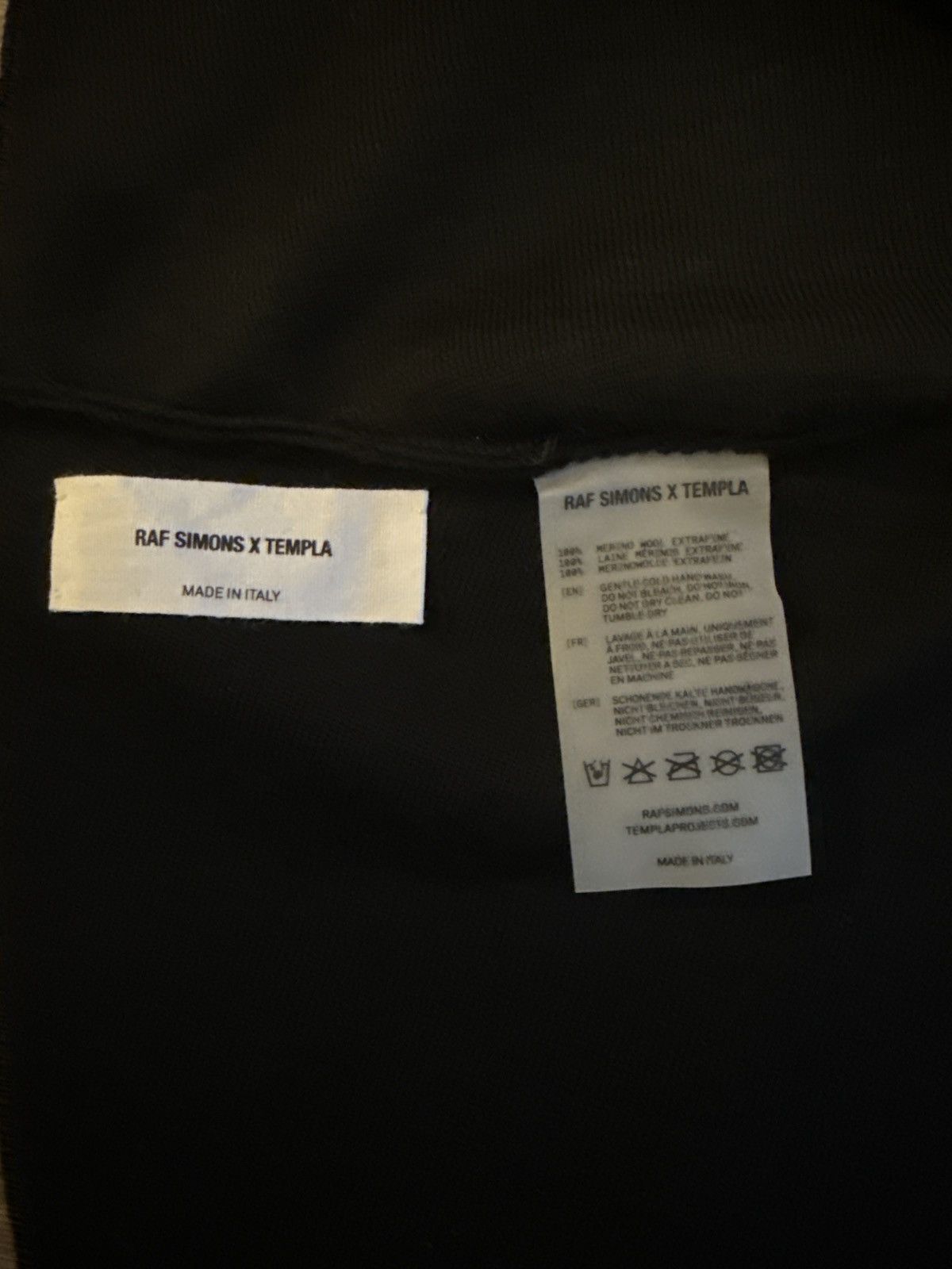Raf Simons × Templa Raf Simons x Templa Logo Print Balaclava Size ONE SIZE - 6 Thumbnail