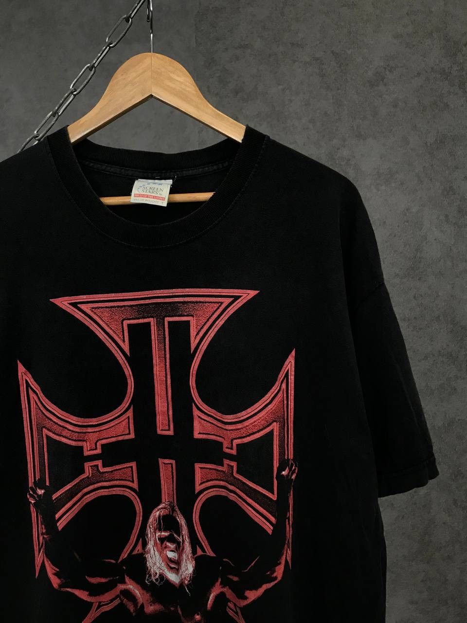 WWE Triple H WWE WWF vintage wrestling overprinted tee Size US XL / EU 56 / 4 - 3 Thumbnail