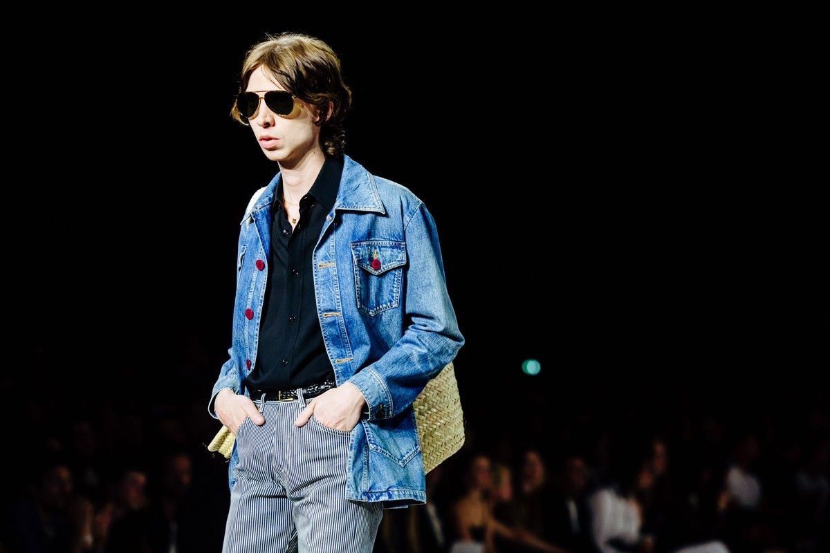 Celine × Hedi Slimane Runway — Celine Safari Denim Jacket Size US S / EU 44-46 / 1 - 1 Thumbnail