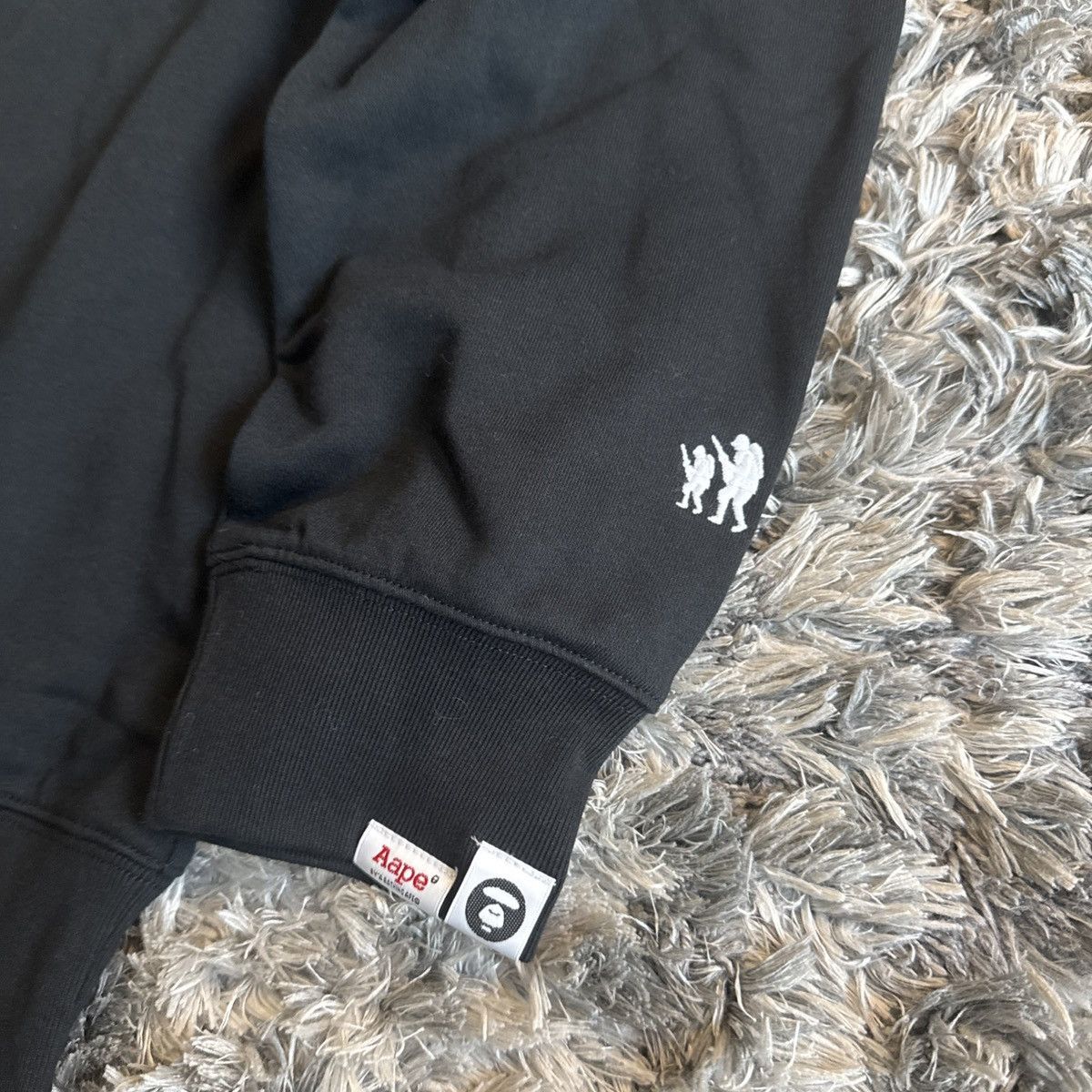 Aape Bape AAPE Anniversary Moon Face Black Crewneck Size US XL / EU 56 / 4 - 3 Thumbnail