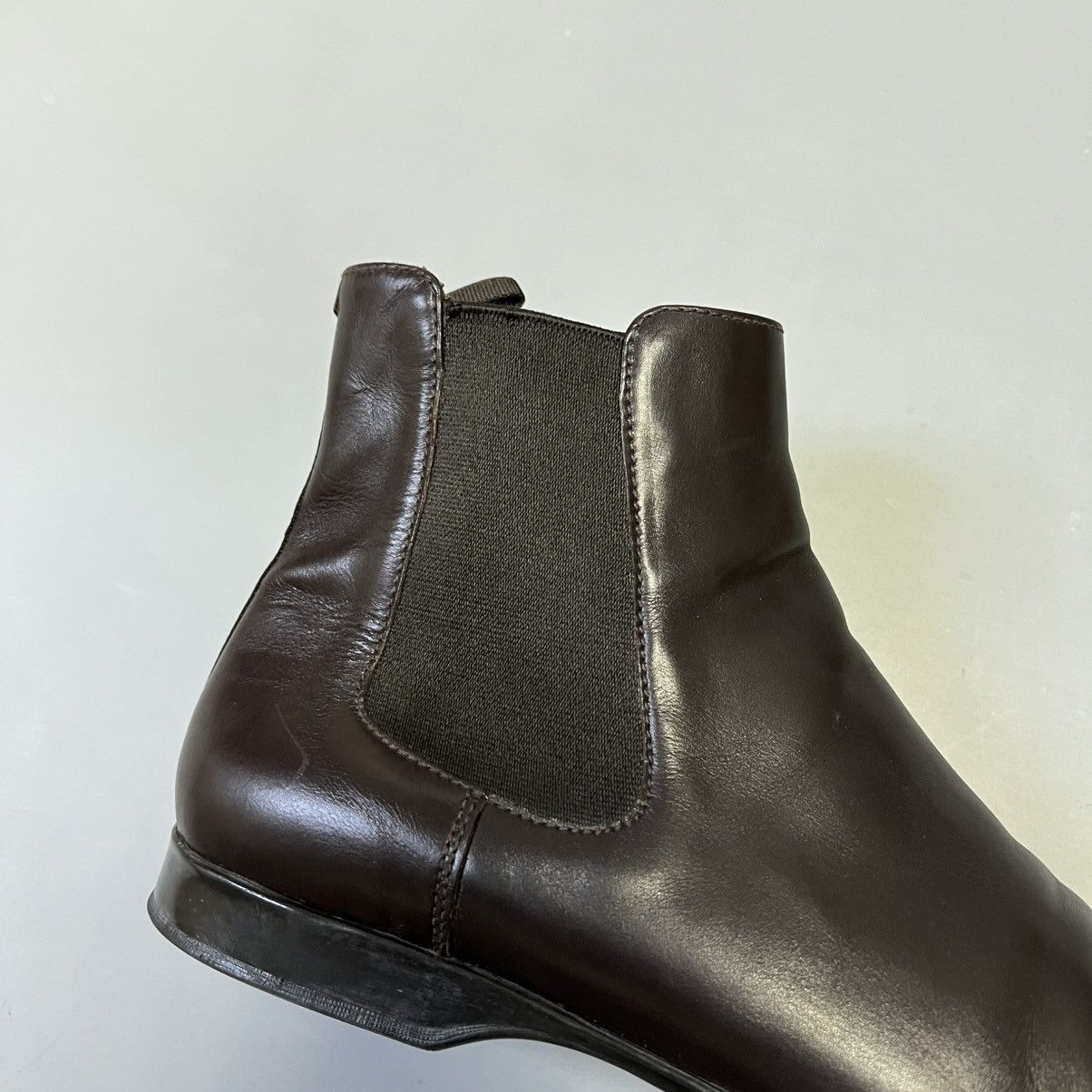 Prada Vintage Prada Sport Leather Chelsea Boots Brown Slip men’s Size US 7 / EU 40 - 8 Thumbnail