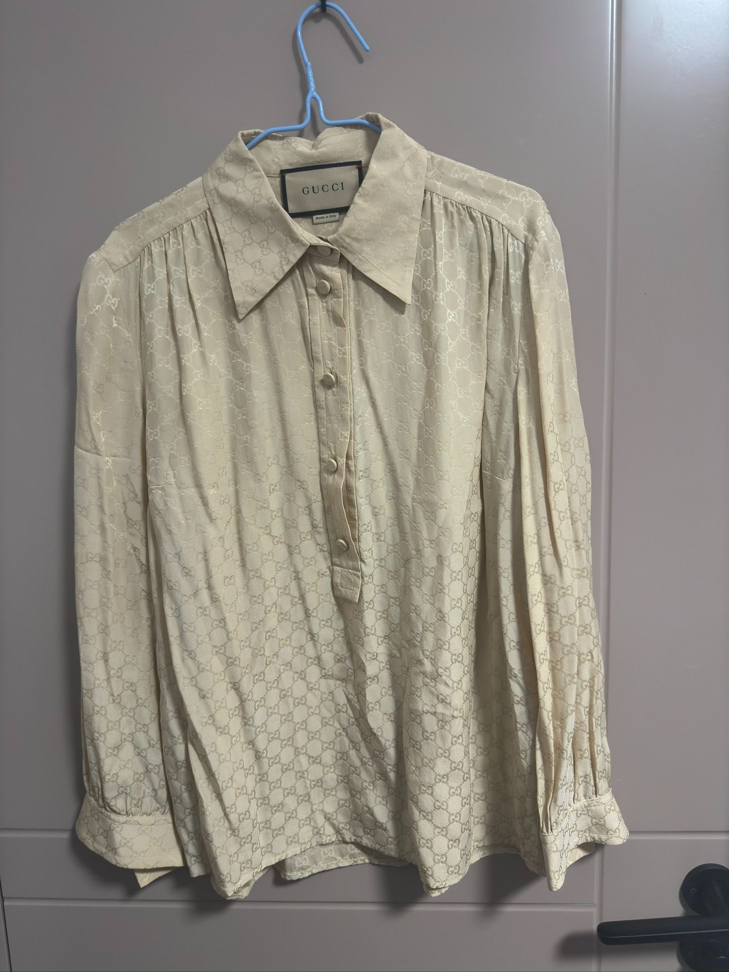 Gucci Gucci Dark-patterned full-print silk shirt 2501-Nextarrow Size US S / EU 44-46 / 1 - 1 Thumbnail