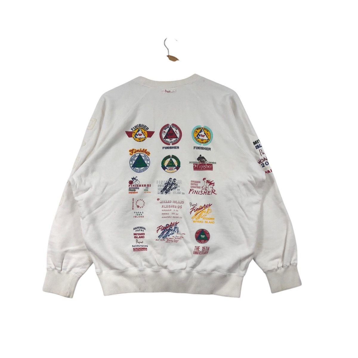 Vintage Vintage PAPAS Miyako Island Sweatshirt Big Logo Crewneck Size US M / EU 48-50 / 2 - 5 Thumbnail