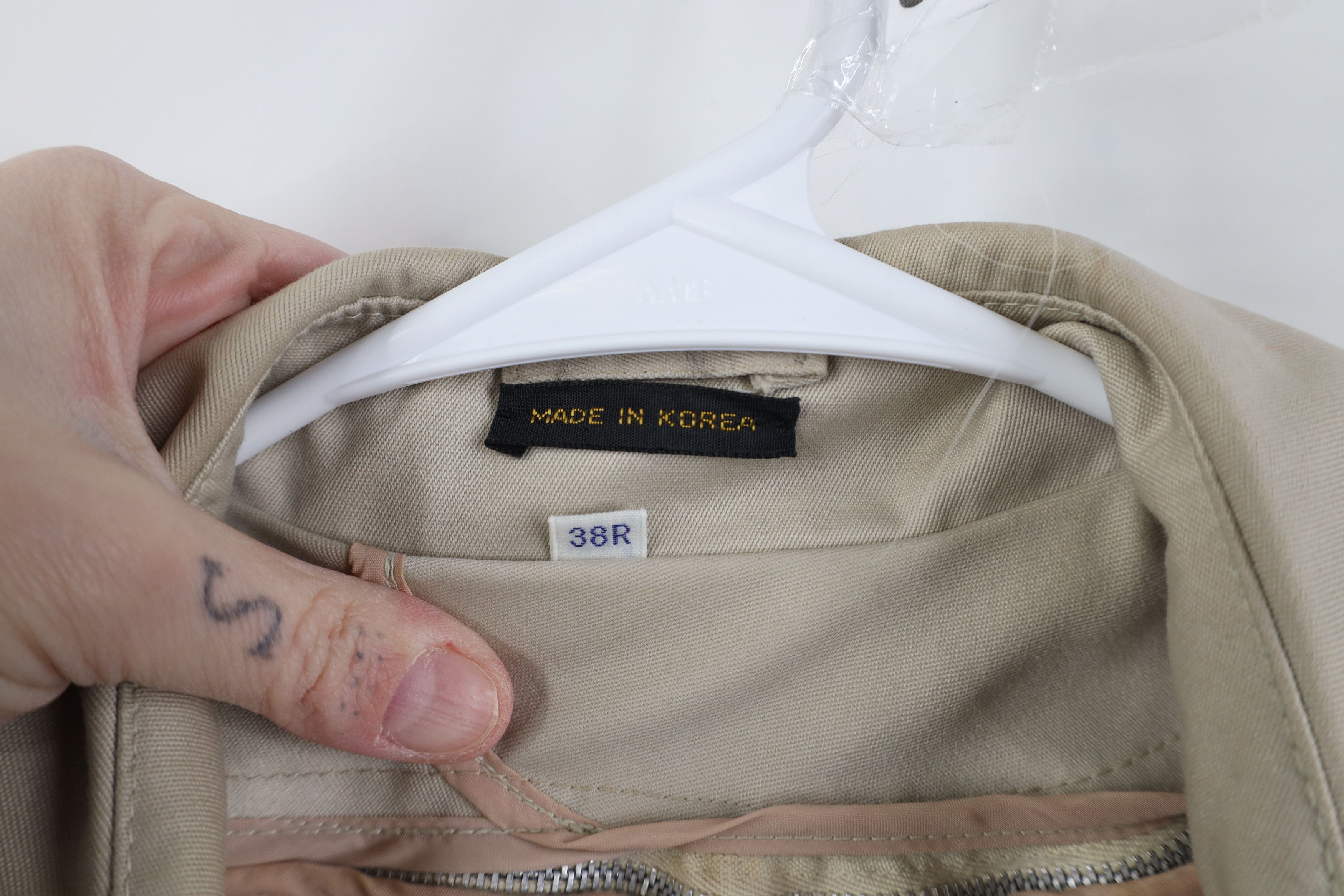 Vintage Vintage 70s Streetwear Trench Coat Rain Jacket Stone Beige Size US L / EU 52-54 / 3 - 9 Thumbnail