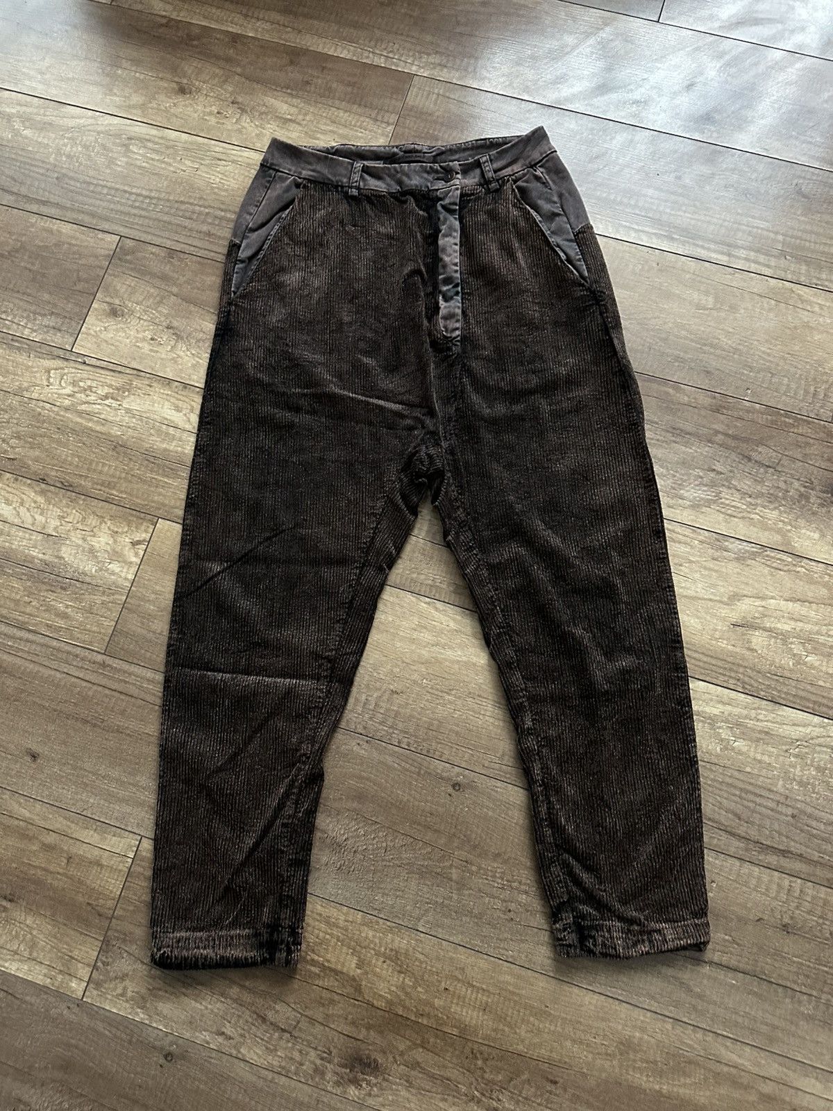 Transit Transit Par Such Corduroy Pants Trousers Asymmetric Size 30" / US 8 / IT 44 - 2 Thumbnail