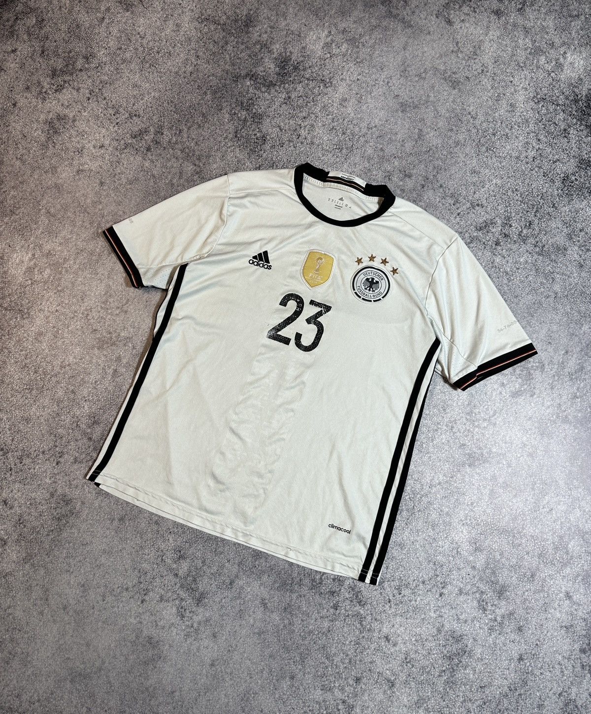 Adidas Germany 23 Gomez Adidas Soccer Jersey Blokecore Style Rare M Size US M / EU 48-50 / 2 - 1 Thumbnail