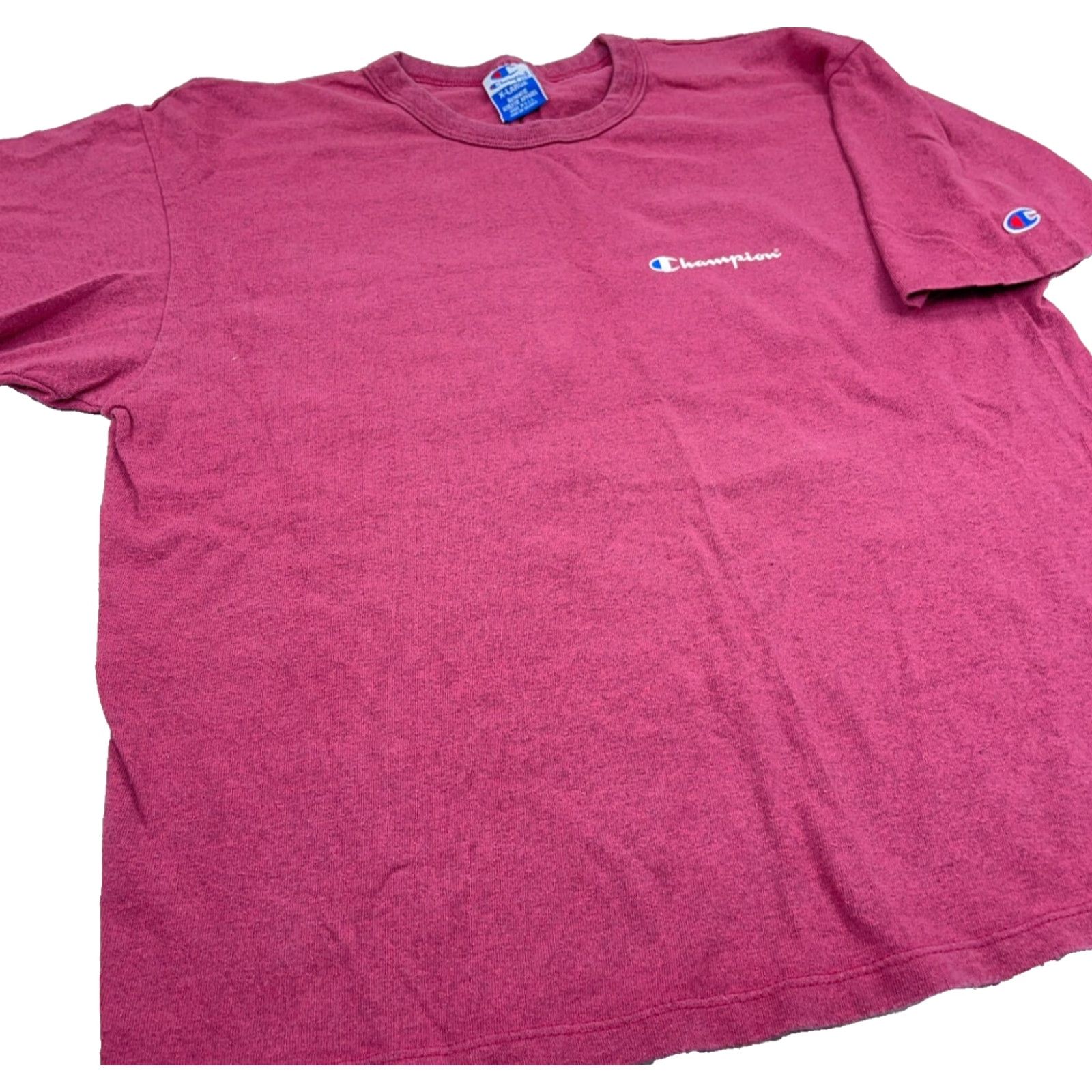 Champion VINTAGE Champion Shirt Men XL Pink Tee Single Stitch Made In USA 80s 90s Blank Size US XL / EU 56 / 4 - 4 Thumbnail