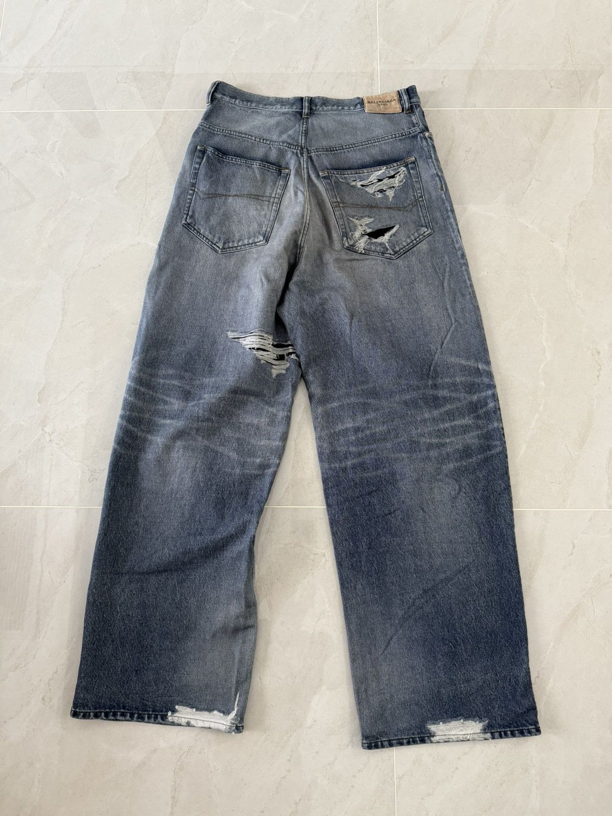 Balenciaga Balenciaga Trompe L'oeil Sweatpants SZ.M Size US 32 / EU 48 - 2 Thumbnail
