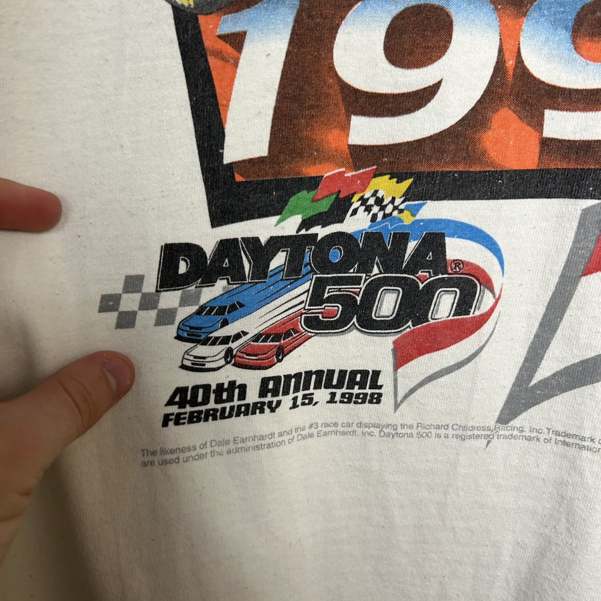 NASCAR Vintage Nascar Daytona 500 racing 1998 rare tee size L Size US L / EU 52-54 / 3 - 5 Thumbnail