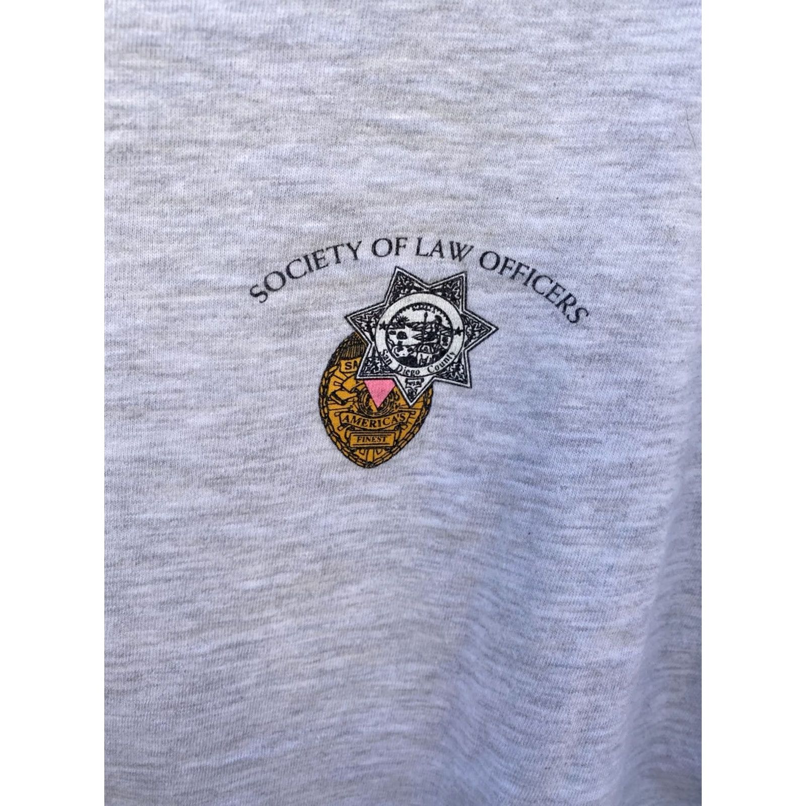 Hanes VINTAGE Hanes San Diego County T Shirt Single Stitch XL Gray Cotton Graphic Print Mens California 90s Size US XL / EU 56 / 4 - 5 Thumbnail