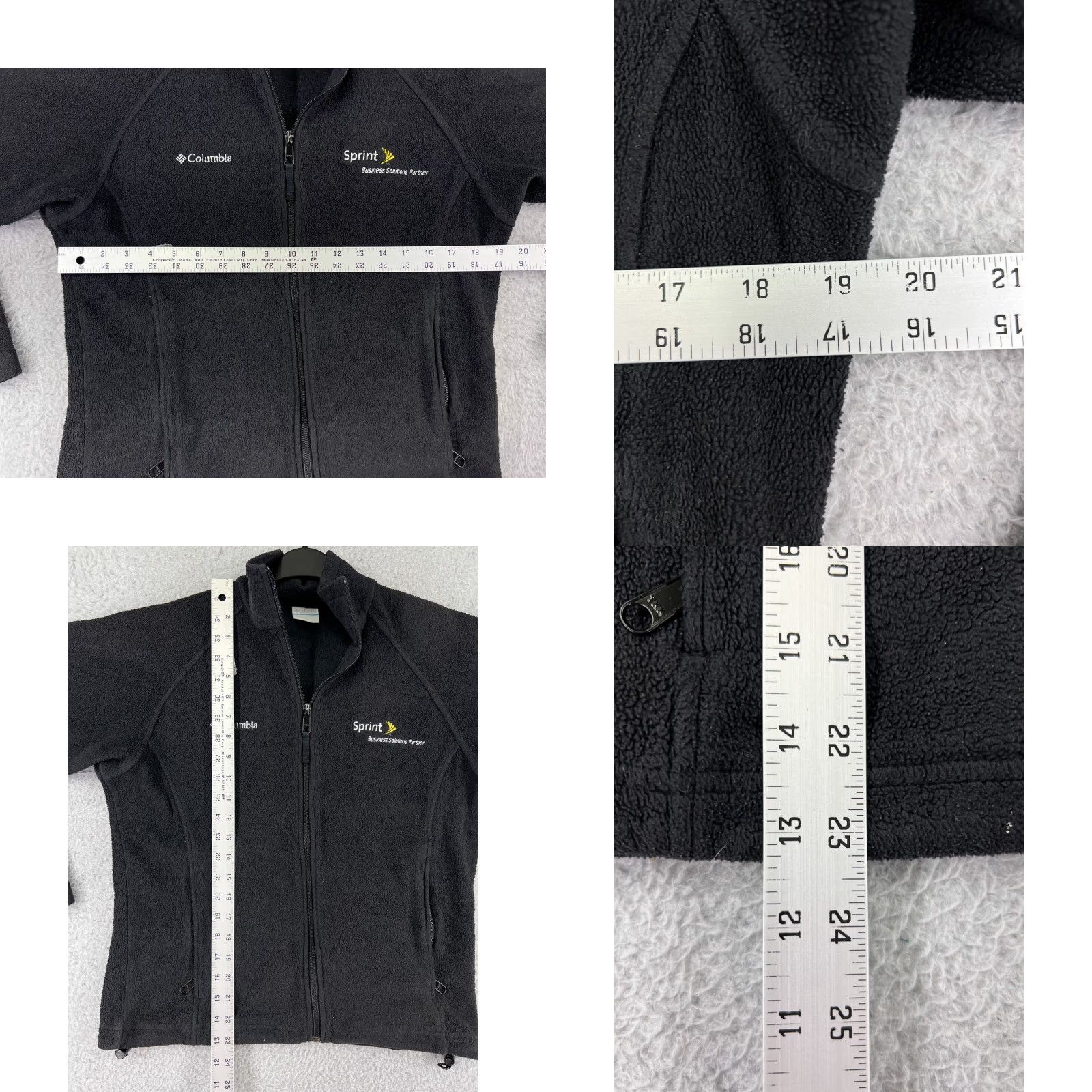 Vintage Columbia Womens Small Black Full Zip Fleece Jacket Polyester Mock Neck Outdoor Casual Men/Women Size S / US 4 / IT 40 - 9 Thumbnail