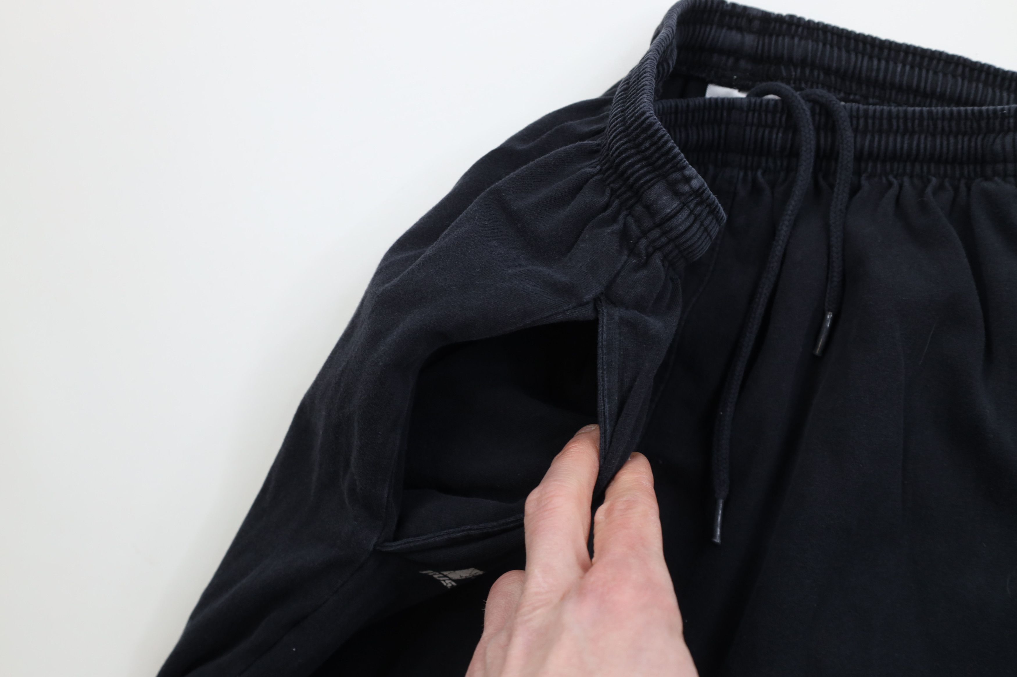 Russell Athletic Vintage Y2K Russell Athletic Lightweight Cotton Pants Black Size US 32 / EU 48 - 7 Thumbnail