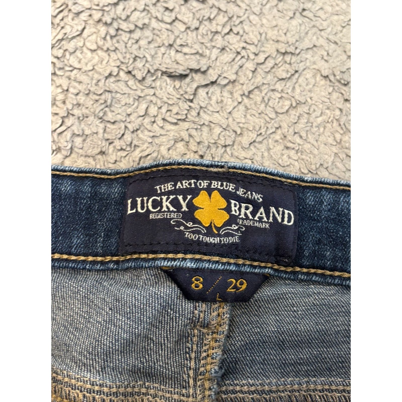 Lucky Brand Lucky Brand Jeans Womens 8/29 Stella Skinny Medium Wash Blue Denim Stretch Size 30" / US 8 / IT 44 - 2 Thumbnail