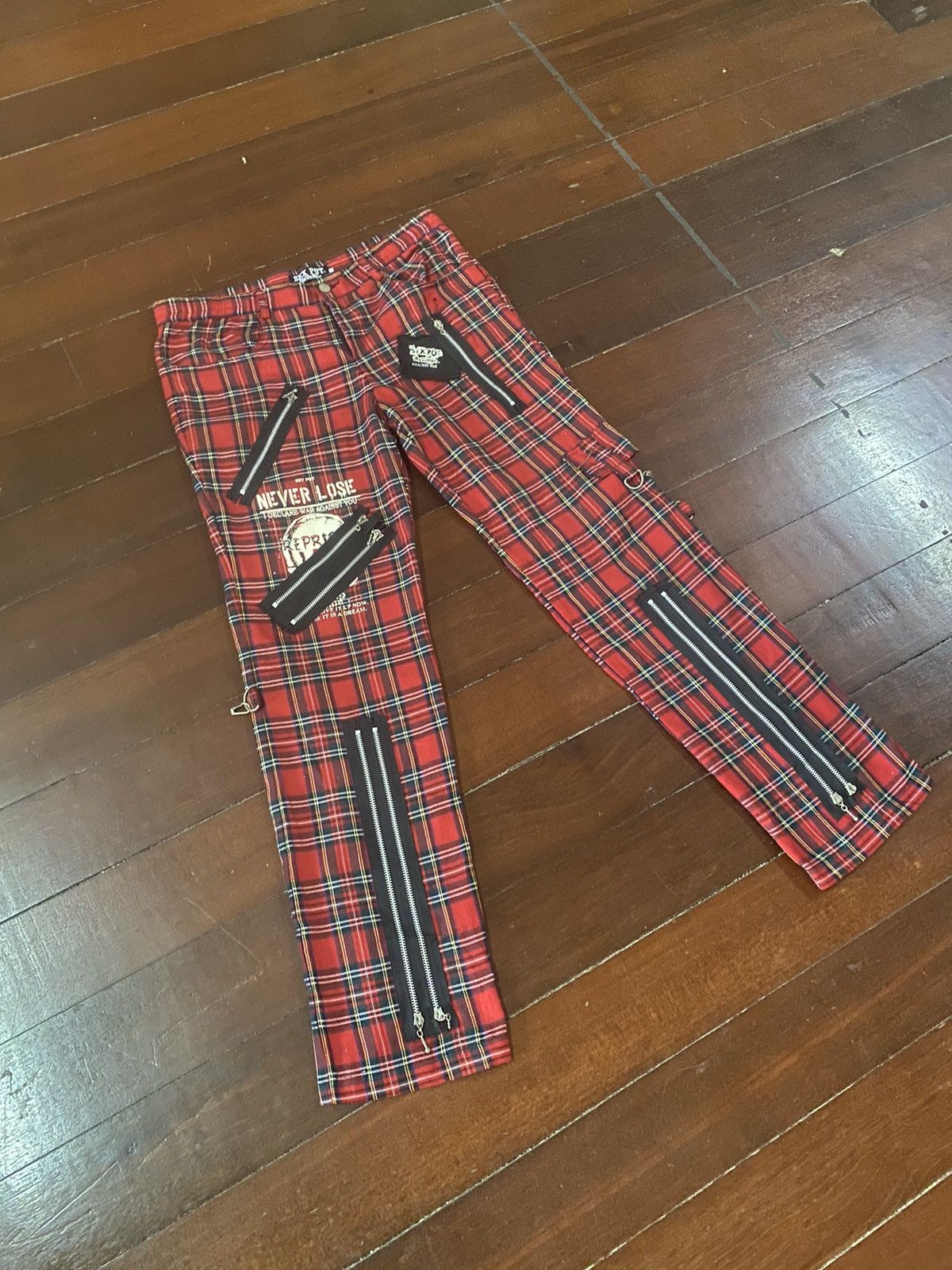 Japanese Brand × Seditionaries SEX POT REVENGE Japanese Red Punk Style cw21 Size US 33 - 2 Thumbnail