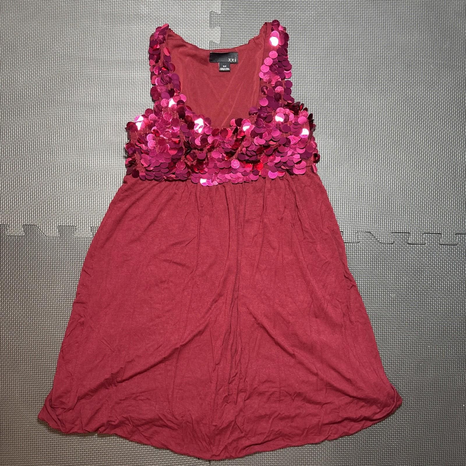 Other XXi Red Sequin Party Homecoming Dress Vintage Y2K Size Small Size S / US 4 / IT 40 - 1 Thumbnail