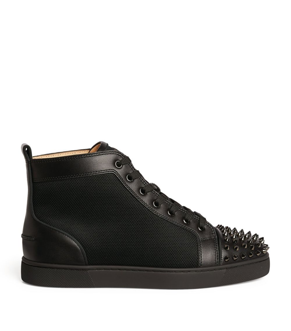Christian Louboutin o1bcso1str1024 Lou Spikes in Black Size US 8 / EU 41 - 1 Thumbnail