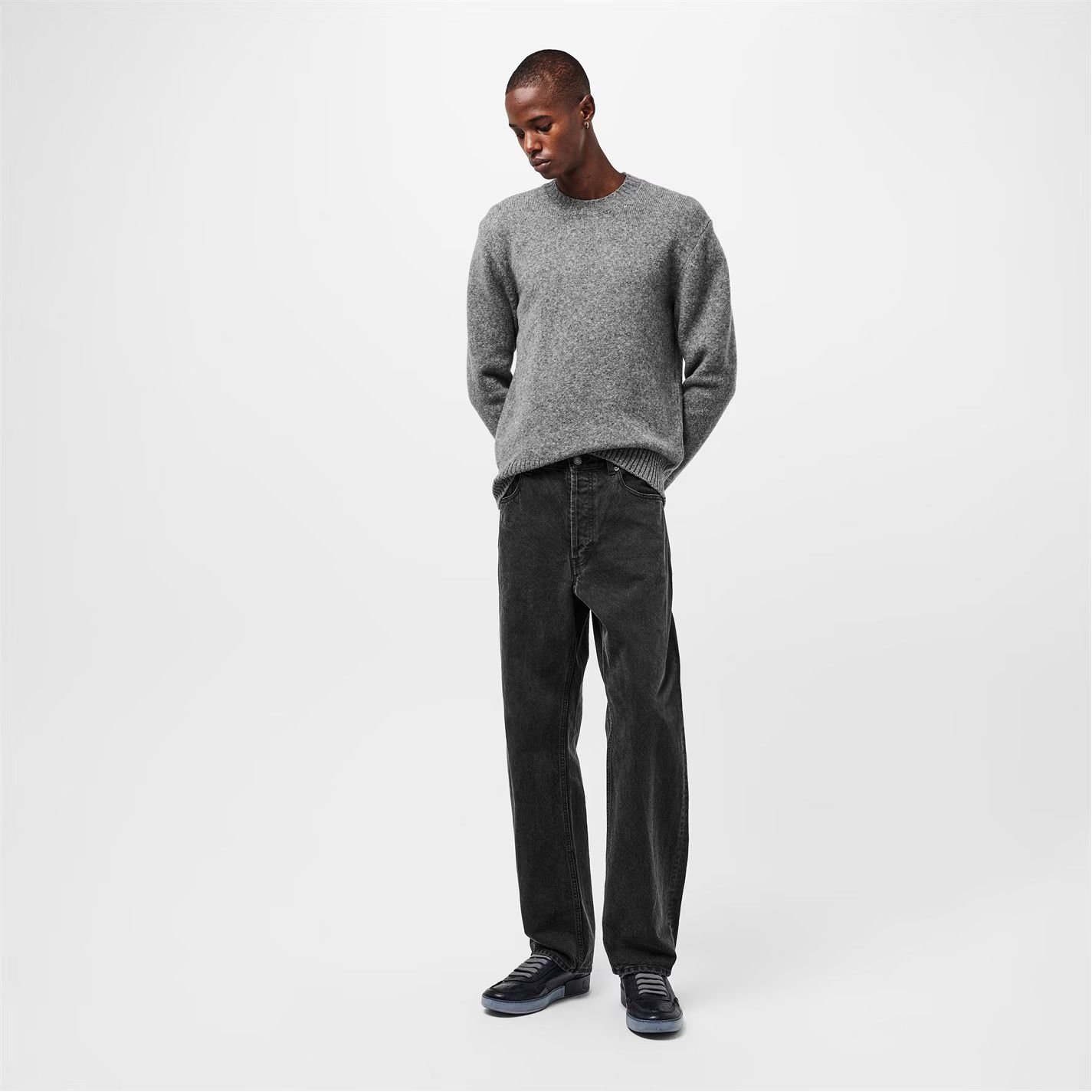 Dolce & Gabbana o1g2r1mq0426 Classic Crew Neck Jumper in Grey Melange Size US M / EU 48-50 / 2 - 6 Thumbnail