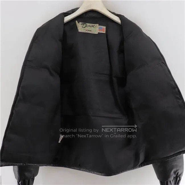 Schott Schott Genuine leather down jacket Size US XXS / EU 40 - 8 Thumbnail