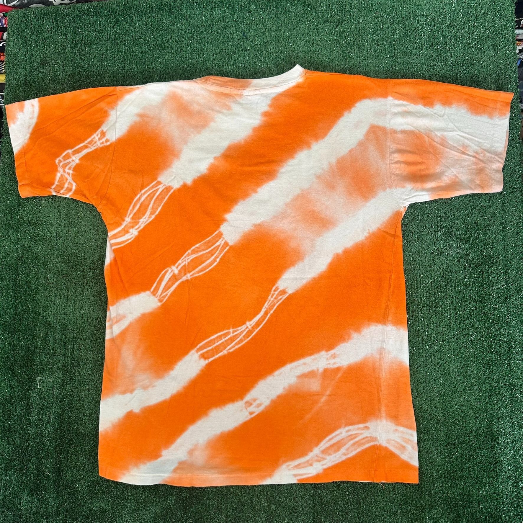 NCAA Vintage 90s Auburn University T-Shirt Single Stitch Tie Dye Size US L / EU 52-54 / 3 - 5 Thumbnail