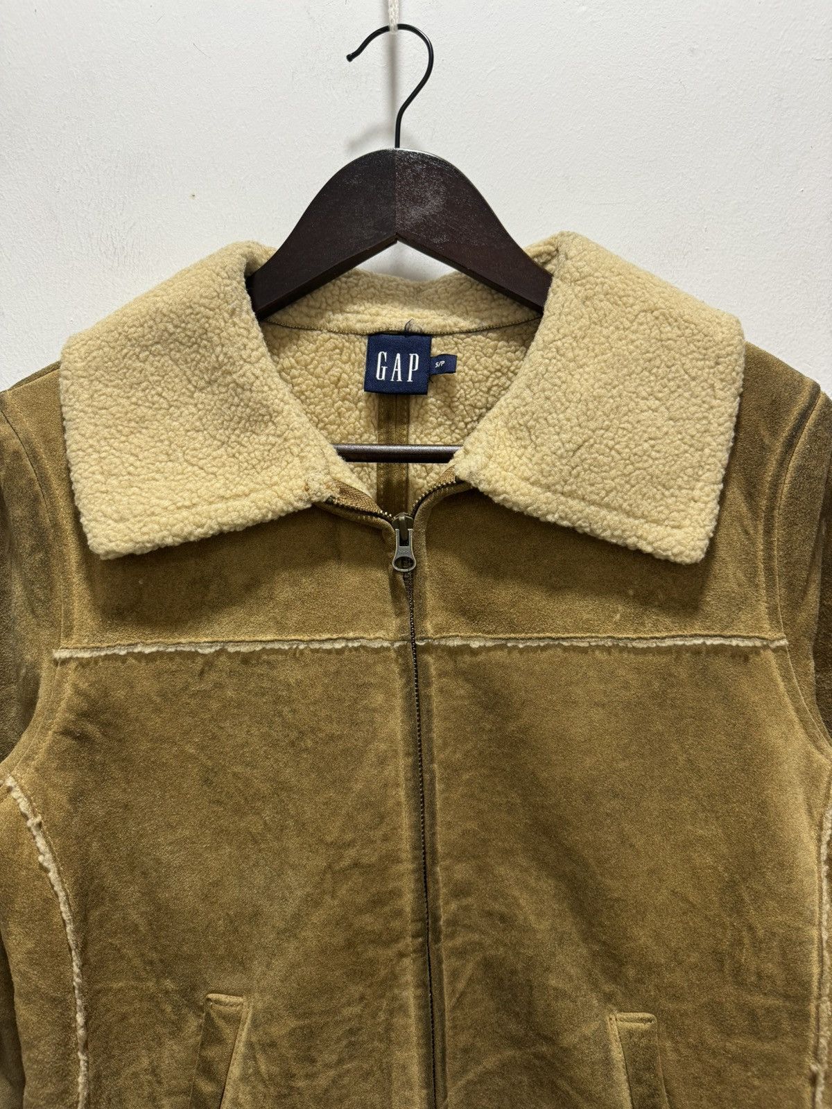 VINTAGE GAP SHERPA SHEARLING GENUINE LEATHER JACKET