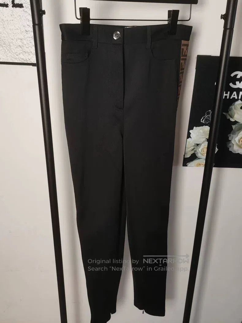 Fendi Fendi Pinstripe Trousers Size 27" / US 4 / IT 40 - 1 Thumbnail
