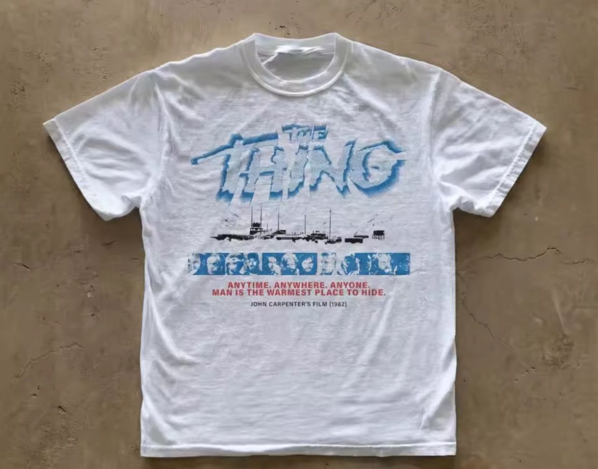 Retro The Thing John Carpenter Movie Poster Graphic T-Shirt