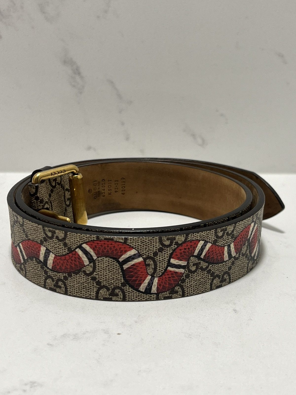 Gucci supreme belt snake online