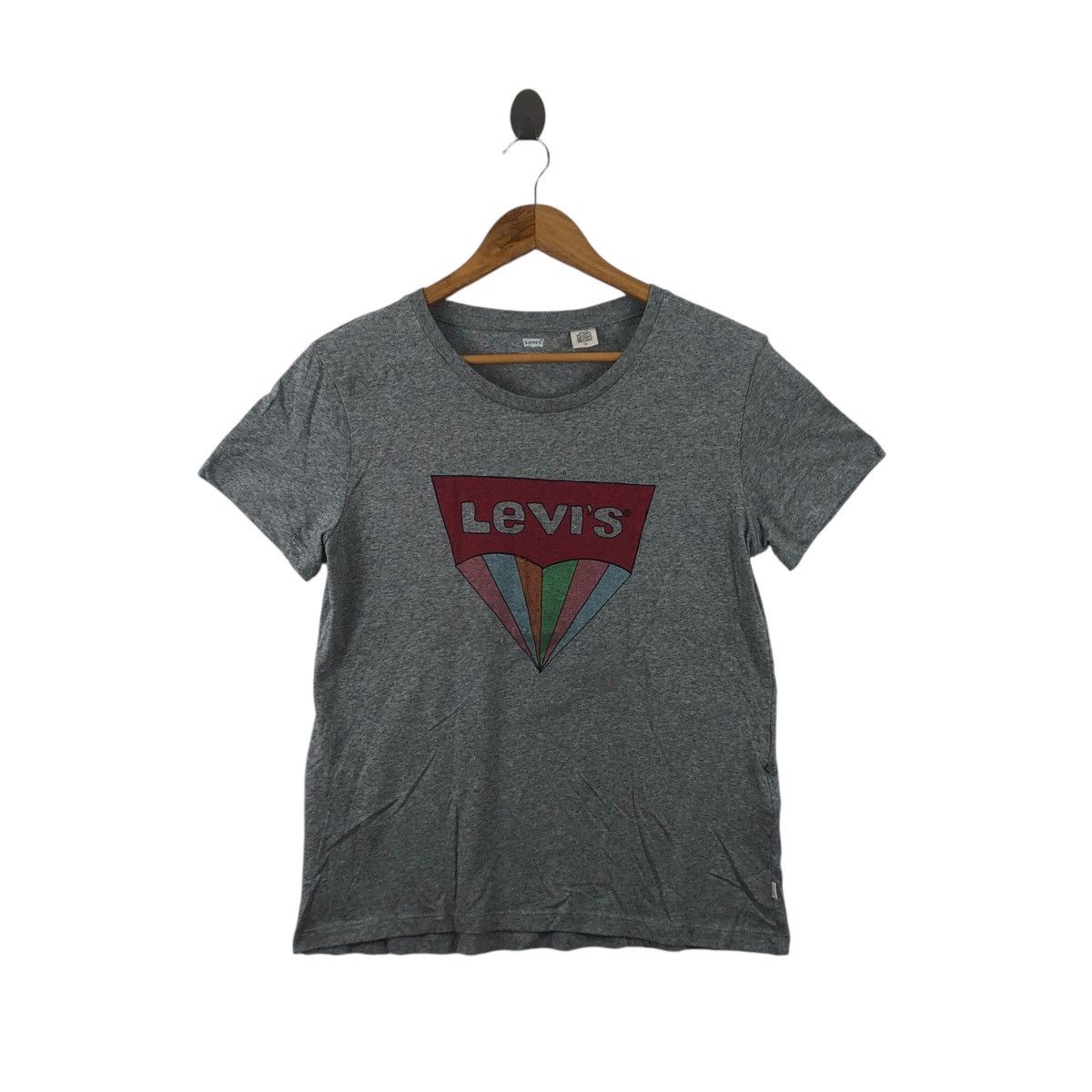 Levi's Vintage LEVIS STRAUSS Rainbow Box Logo Tee Shirt Top Size US L / EU 52-54 / 3 - 1 Thumbnail