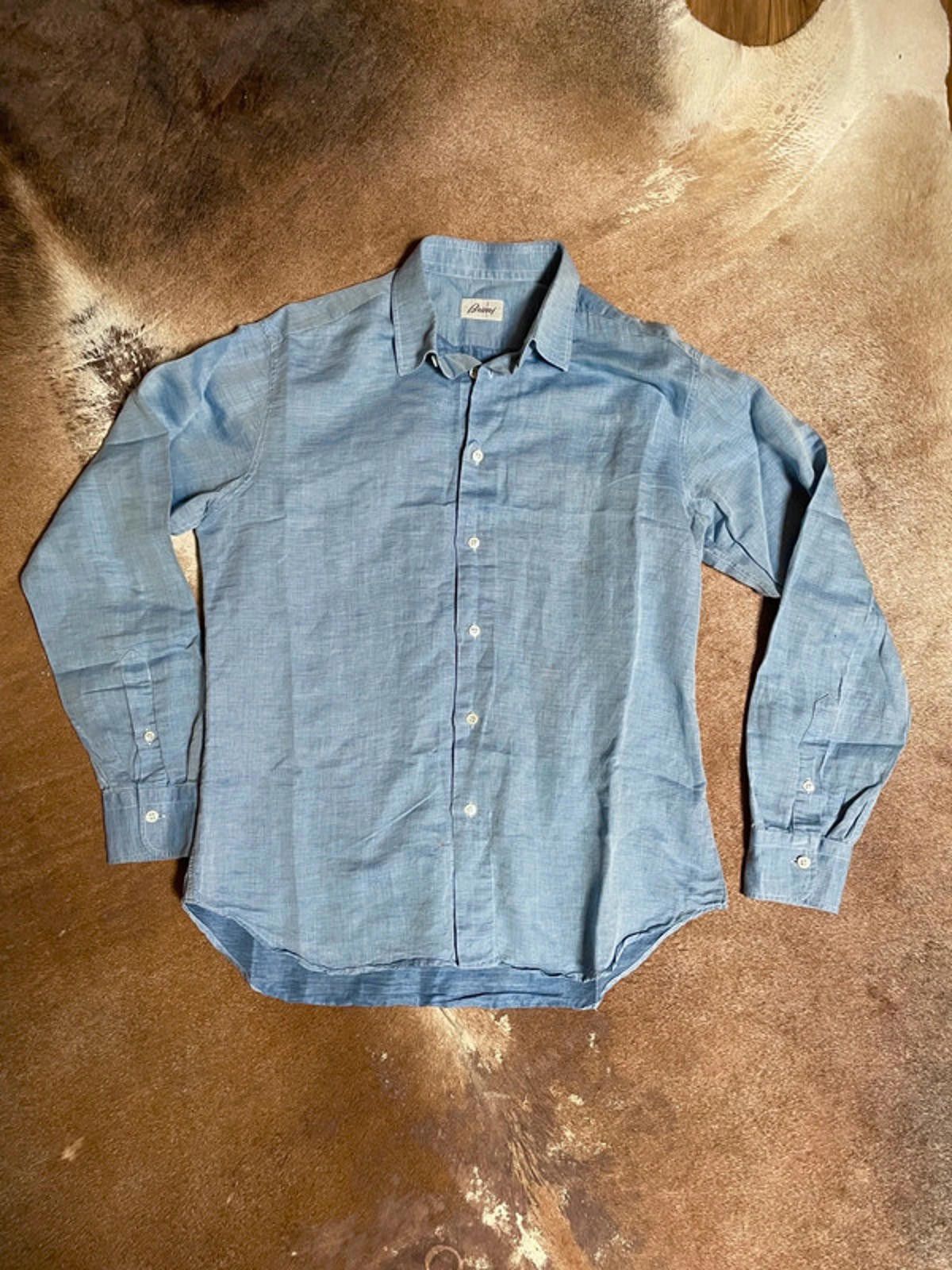 Brioni Brioni linen shirt Size US M / EU 48-50 / 2 - 1 Thumbnail