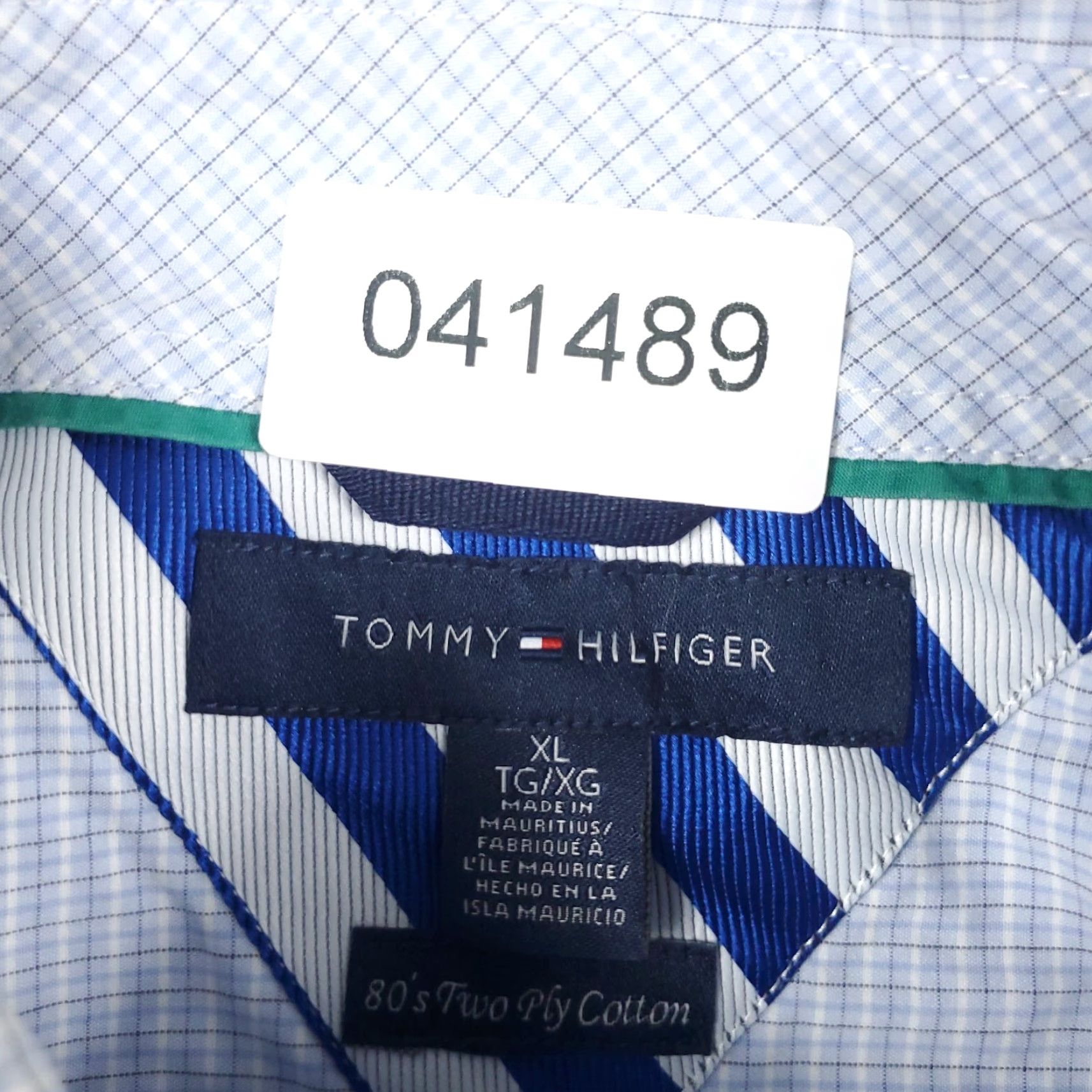 Tommy Hilfiger Tommy Hilfiger Shirt Mens XL Blue Plaid Button Up Long Sleeve Size US XL / EU 56 / 4 - 7 Thumbnail