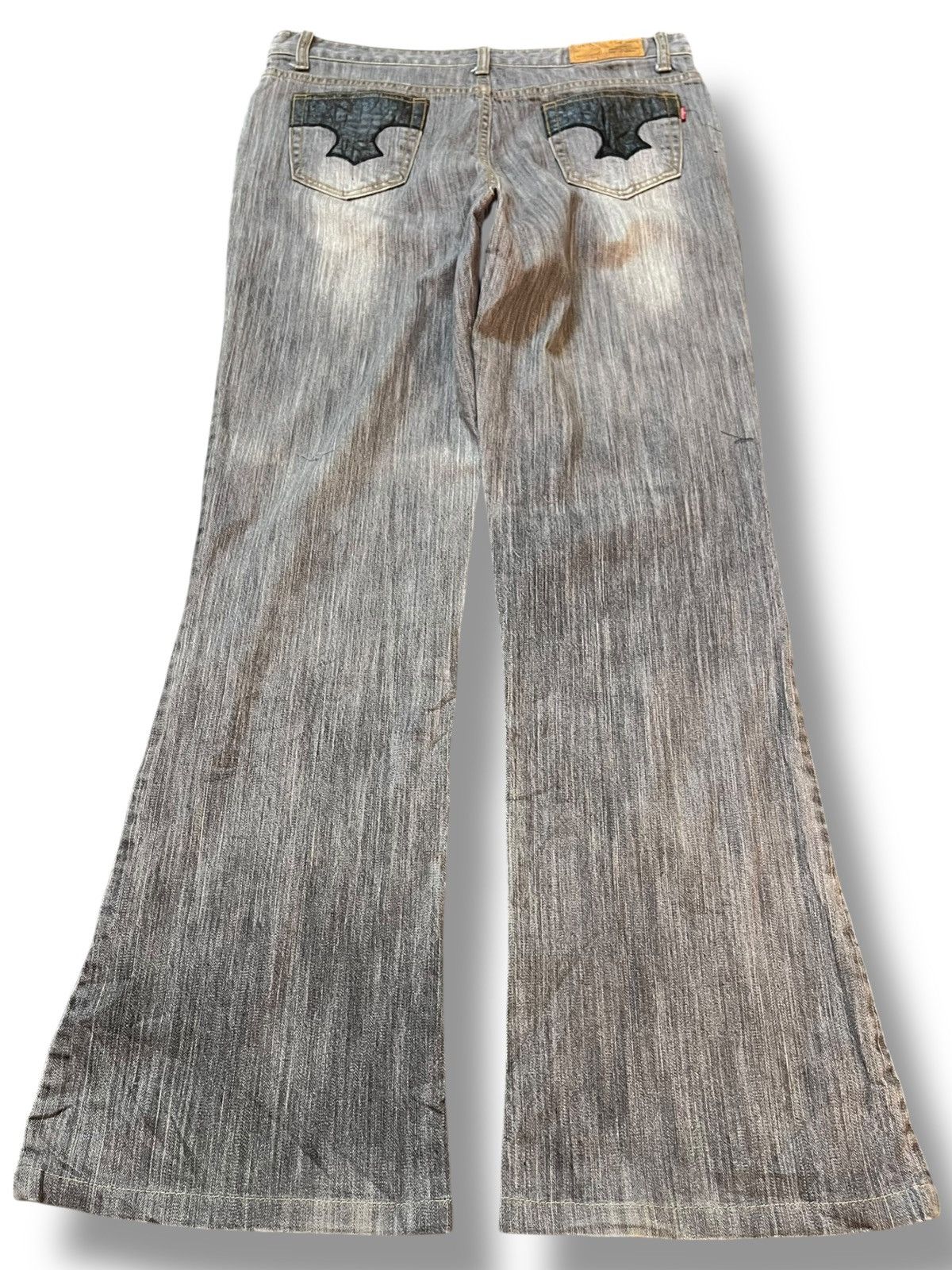 Hysteric Glamour Vintage Japanese Brand Flare Bootcut Wave Beaded Denim Size US 33 - 5 Thumbnail