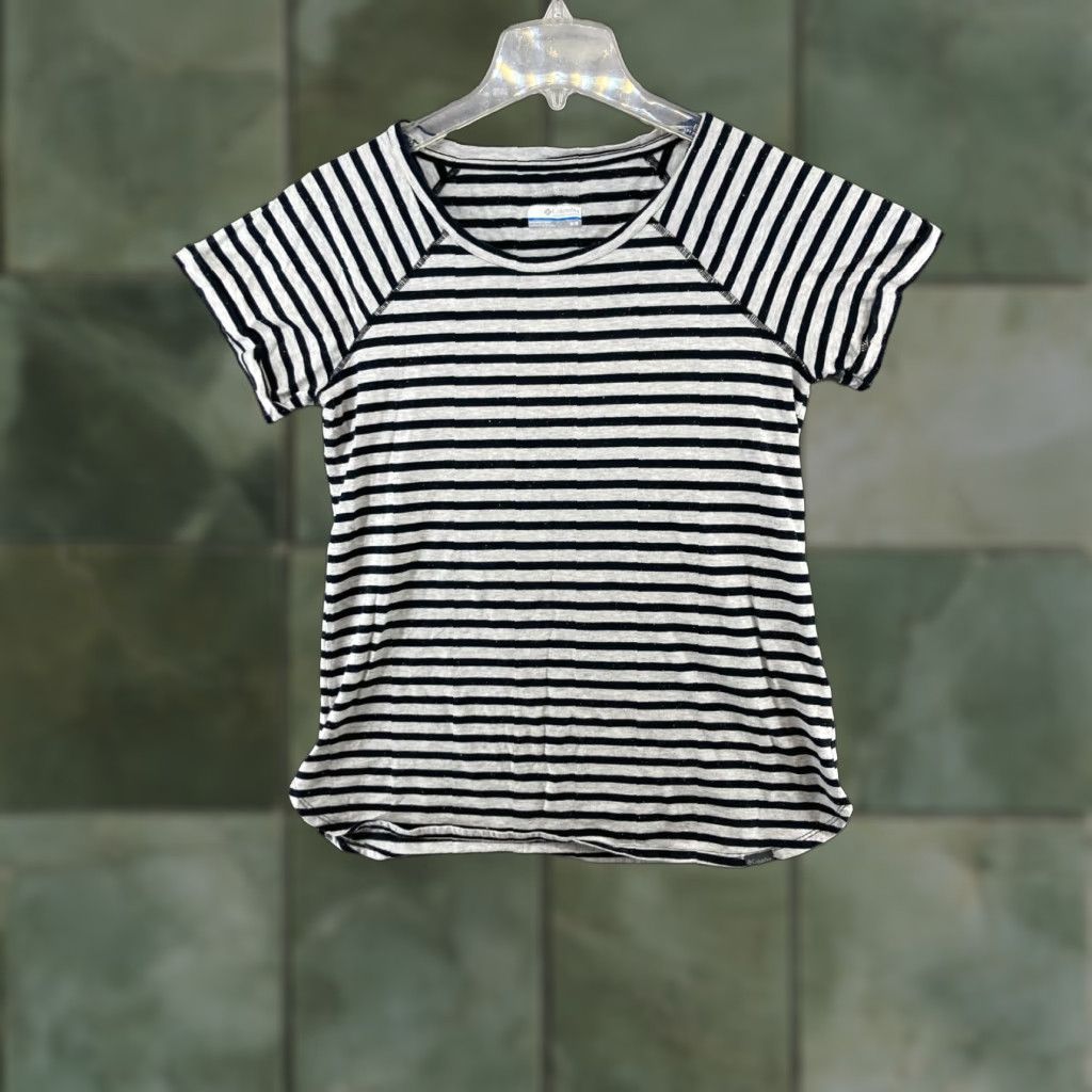 Vintage Columbia Shirt Womens M Striped Gray Outdoor Blouse Size M / US 6-8 / IT 42-44 - 1 Thumbnail