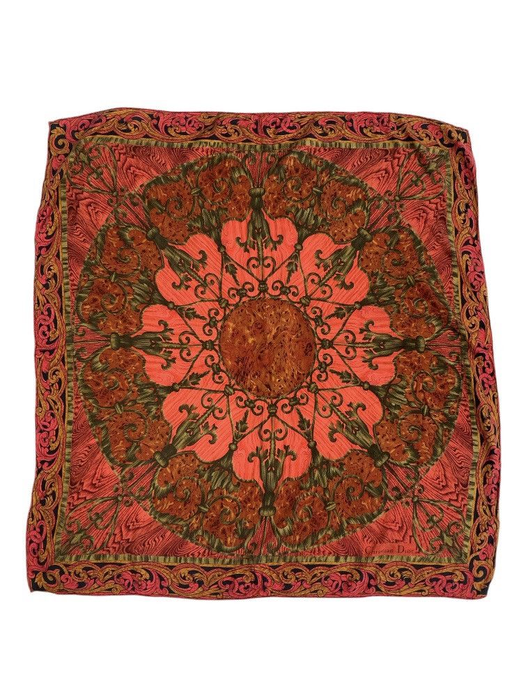 Christian Dior Monsieur Christian Dior Vintage Silk Handkerchief Neckerchief Bandana Size ONE SIZE - 3 Thumbnail