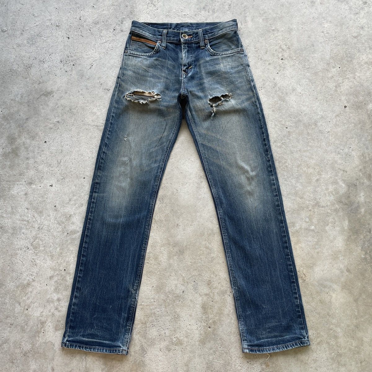 Edwin Vintage Edwin Distressed Faded Ripped Jeans Denim Pants Size US 29 - 1 Thumbnail
