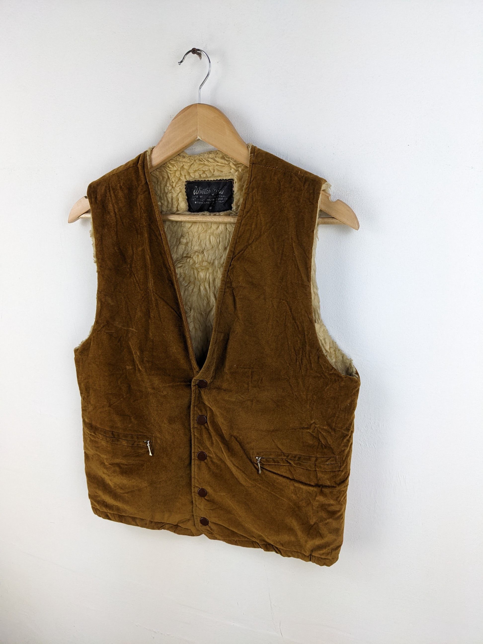 Japanese Brand × Velvet × Vintage Vintage Velvet Vest Lining Sherpa Snap Button Size US M / EU 48-50 / 2 - 3 Thumbnail