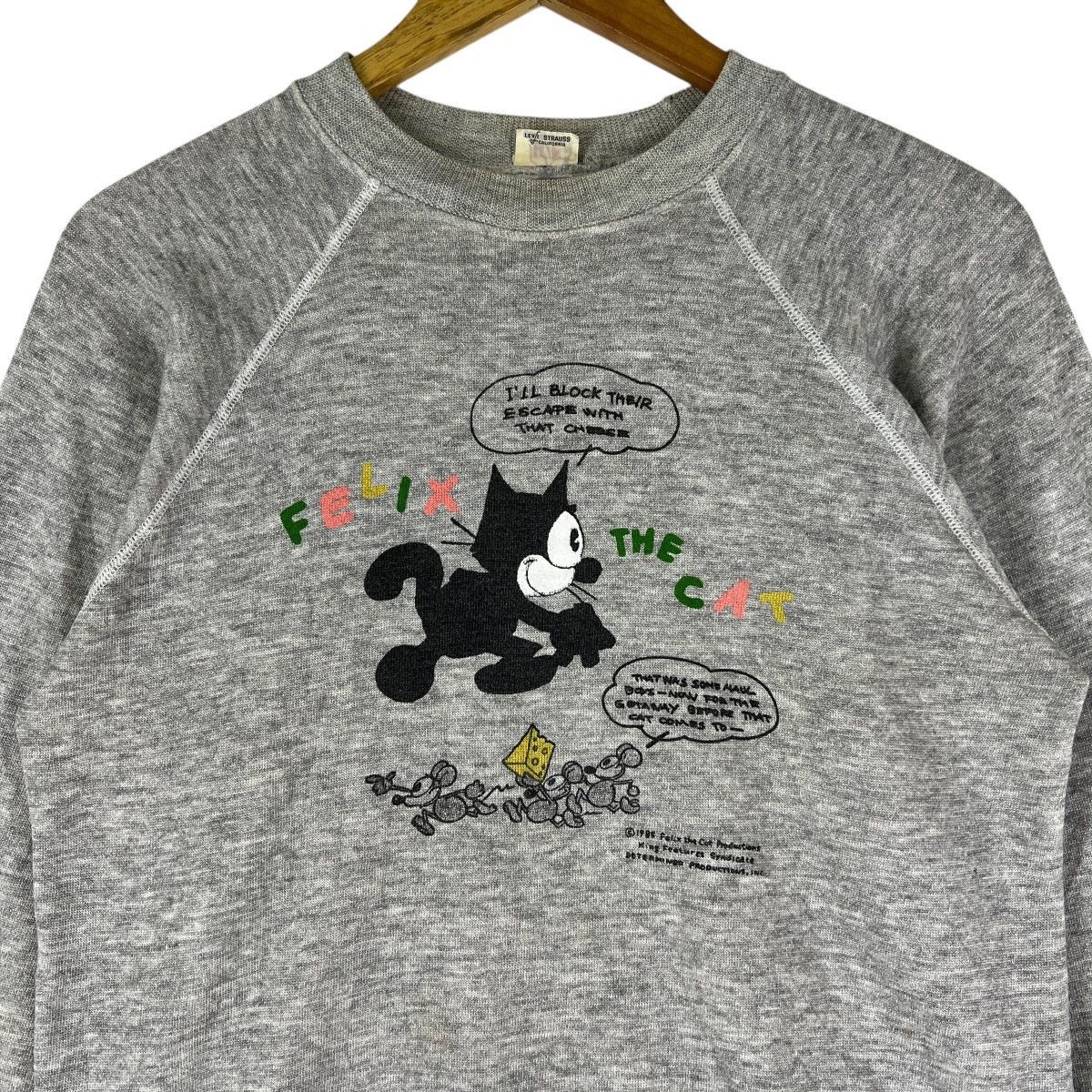 Felix 🔥 80s Felix The Cat X Levis Sweatshirt Made In Usa Size US M / EU 48-50 / 2 - 4 Thumbnail
