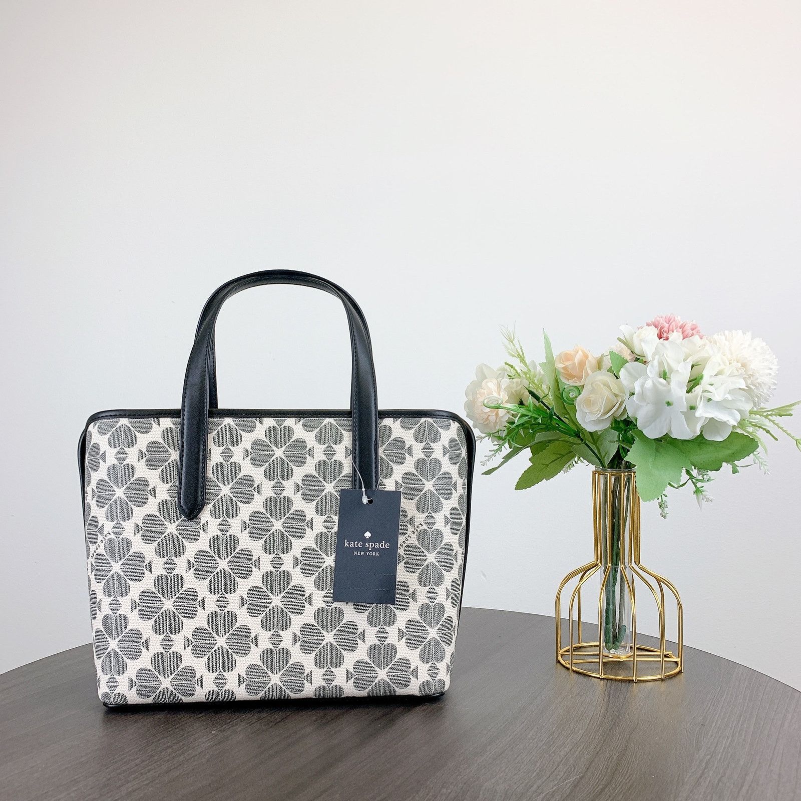 Kate Spade kate spade KH425 Signature Spade Flower Mini Tote IN Black Size ONE SIZE - 7 Thumbnail