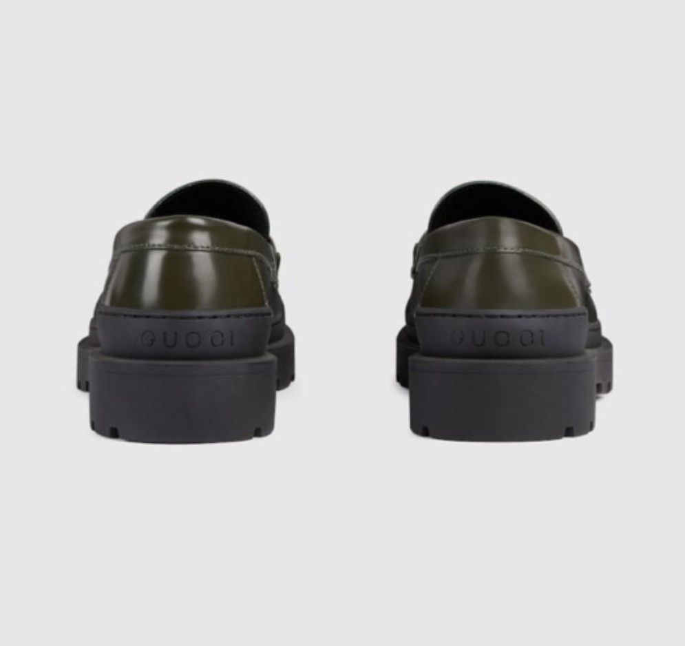 Gucci Loafers with Interlocking G in khaki Size US 9 / EU 42 - 2 Thumbnail